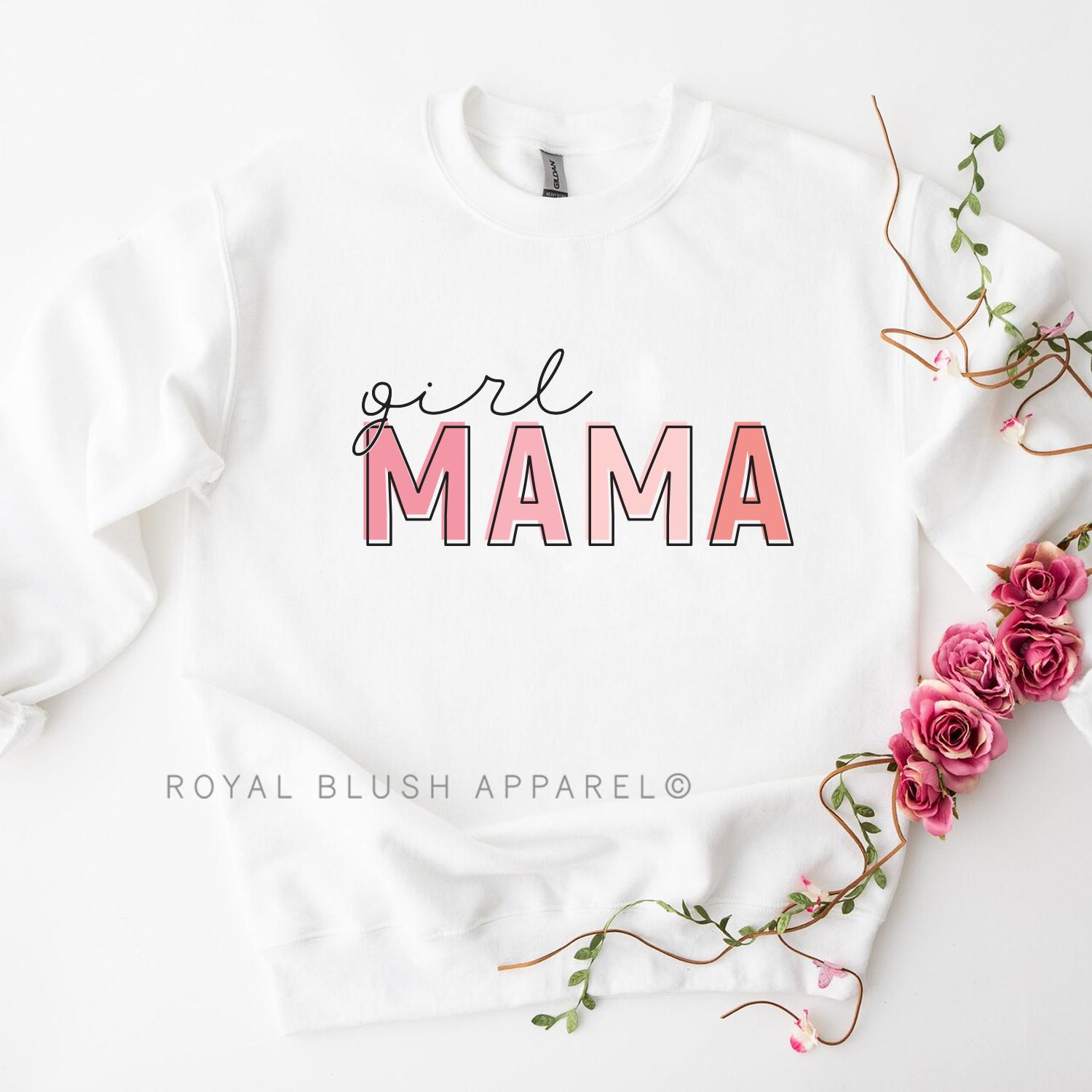 Mama deals sweatshirt pink