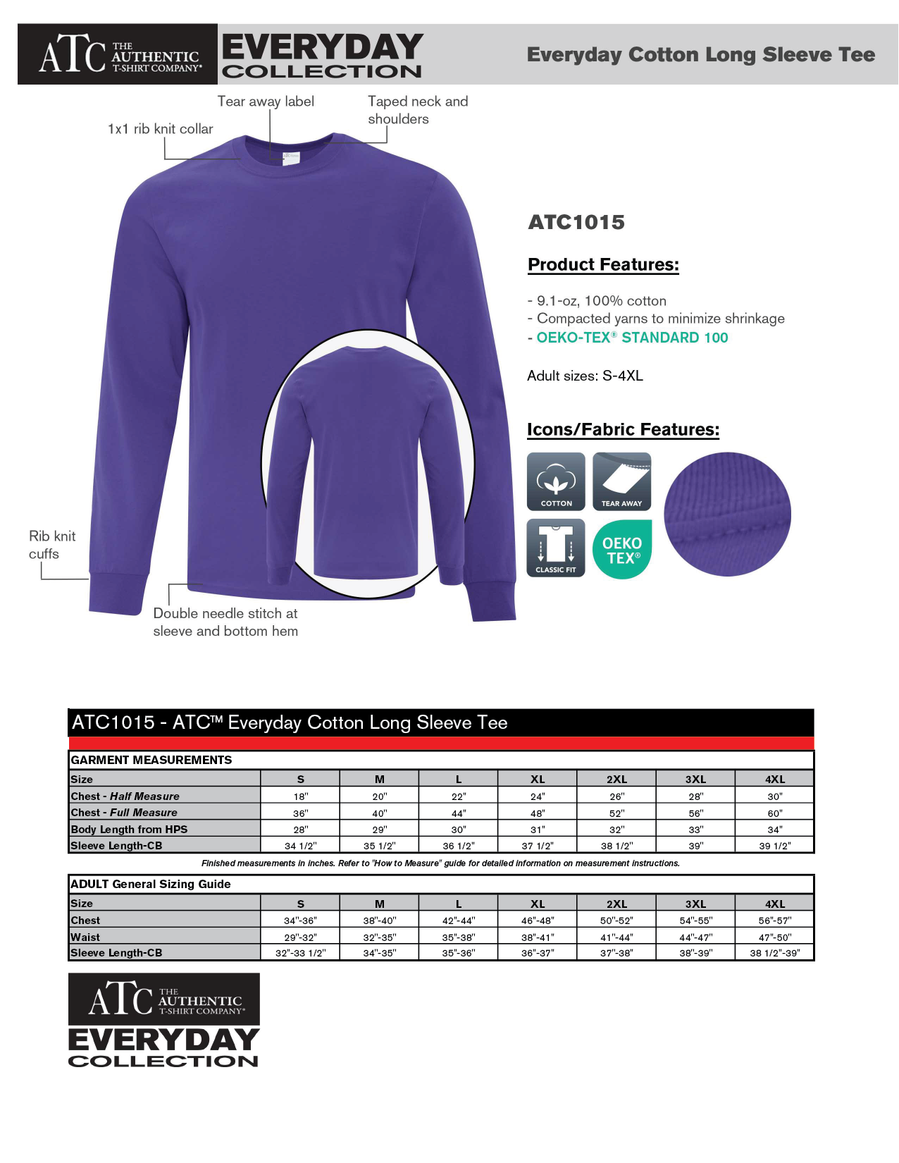 Riverains LONG SLEEVE TEE ATC1015