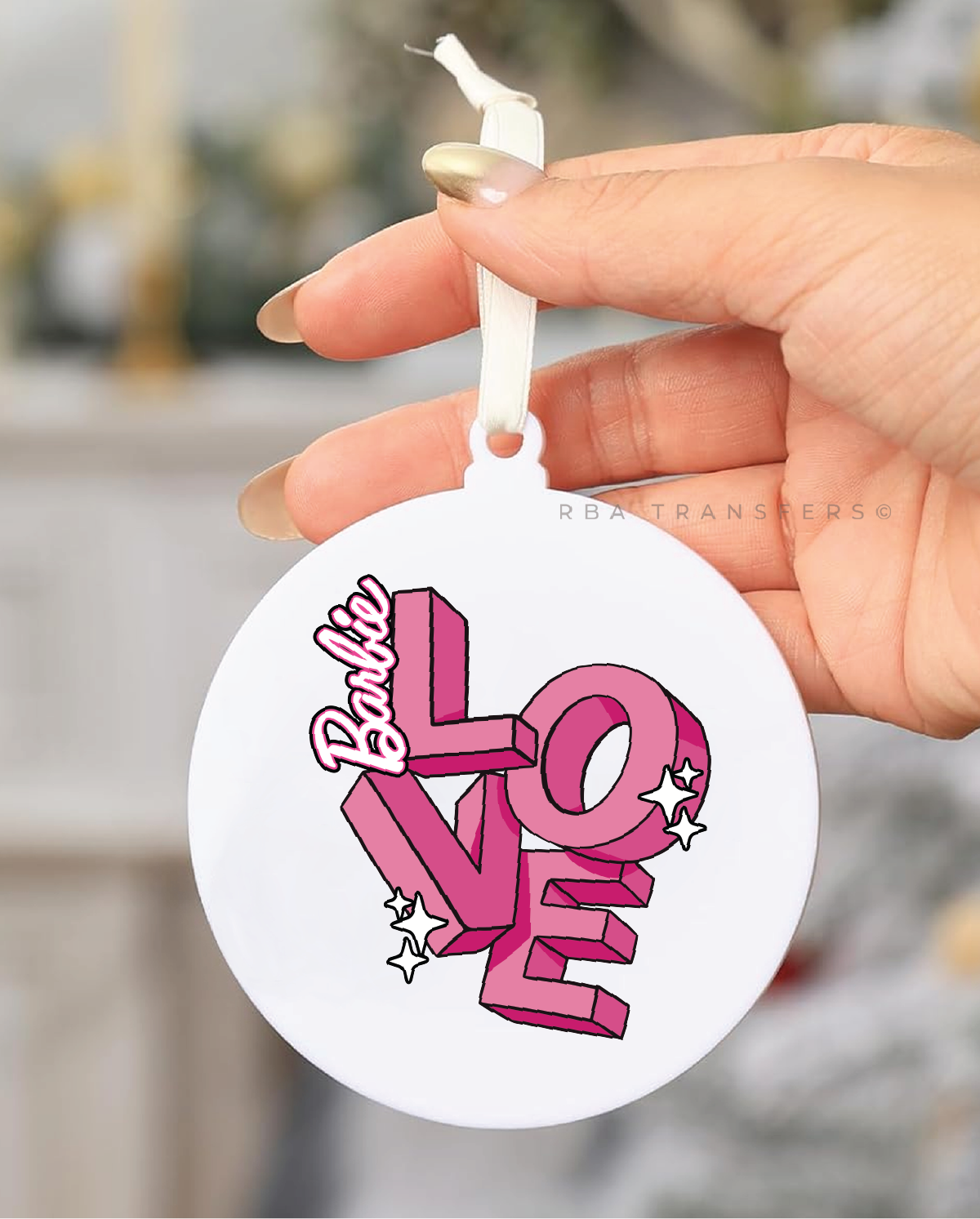 Barbie Love Acrylic Ornament