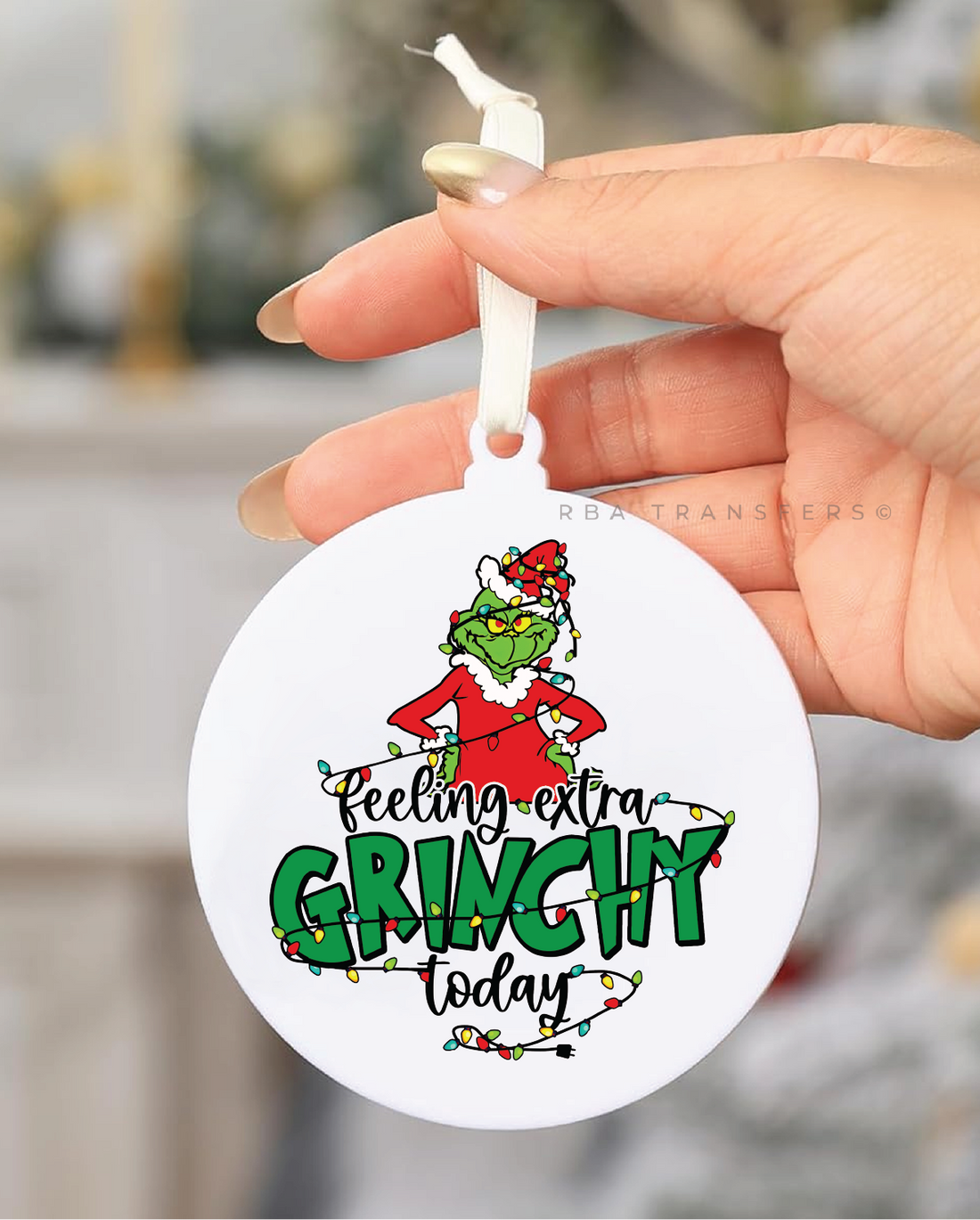 Feeling Extra Grinch Today Acrylic Ornament