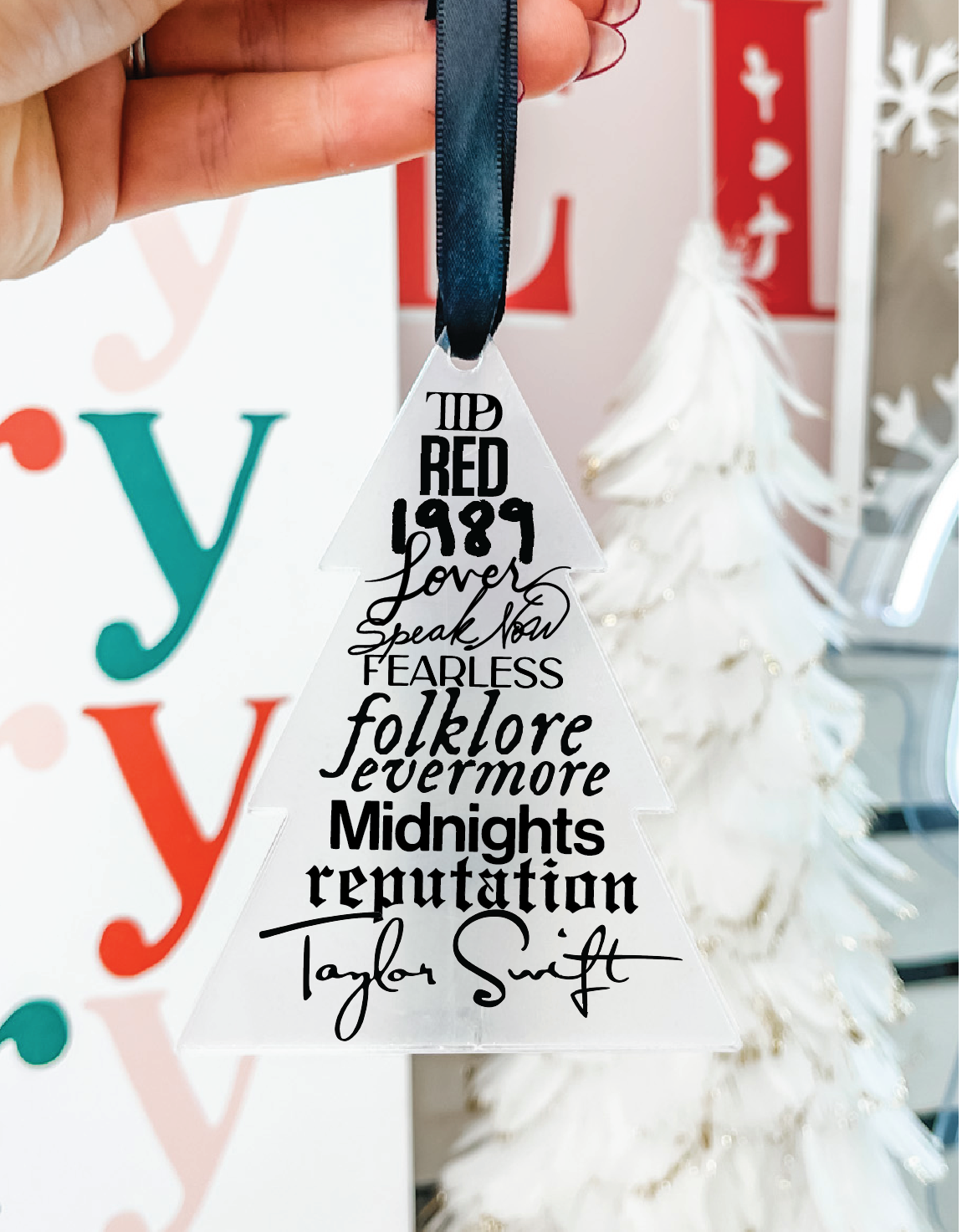 Taylor Swift Tree Acrylic Tree Ornament