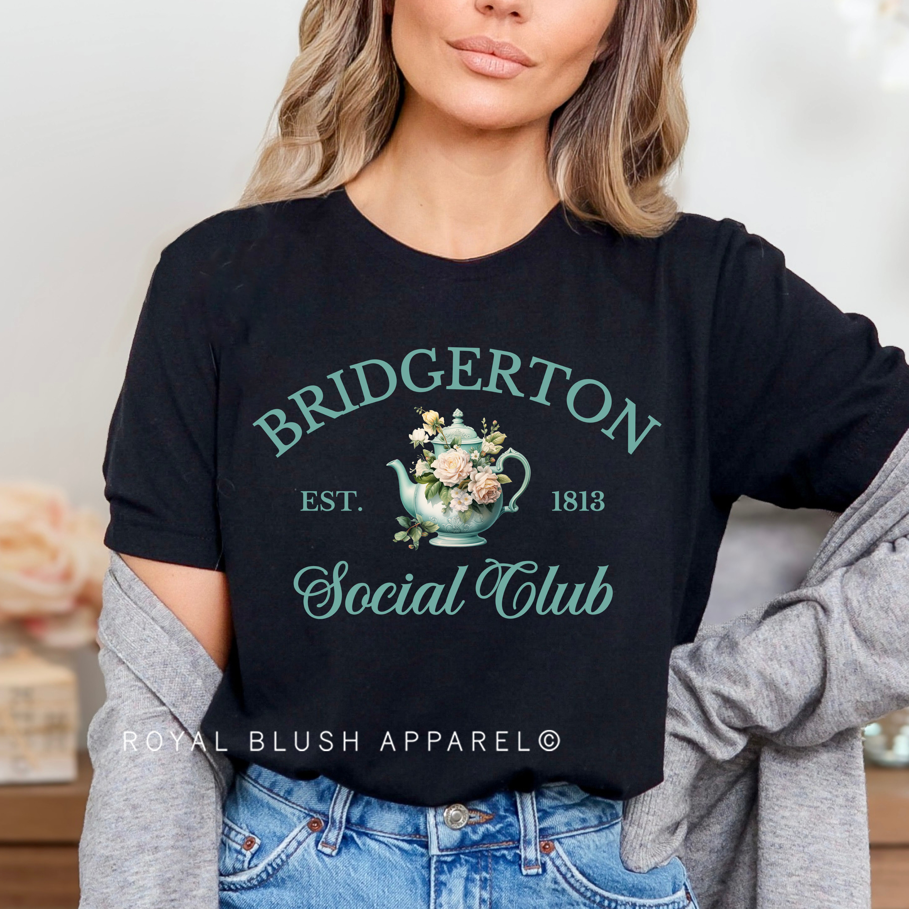 Bridgerton Social Club Relaxed Unisex T-shirt