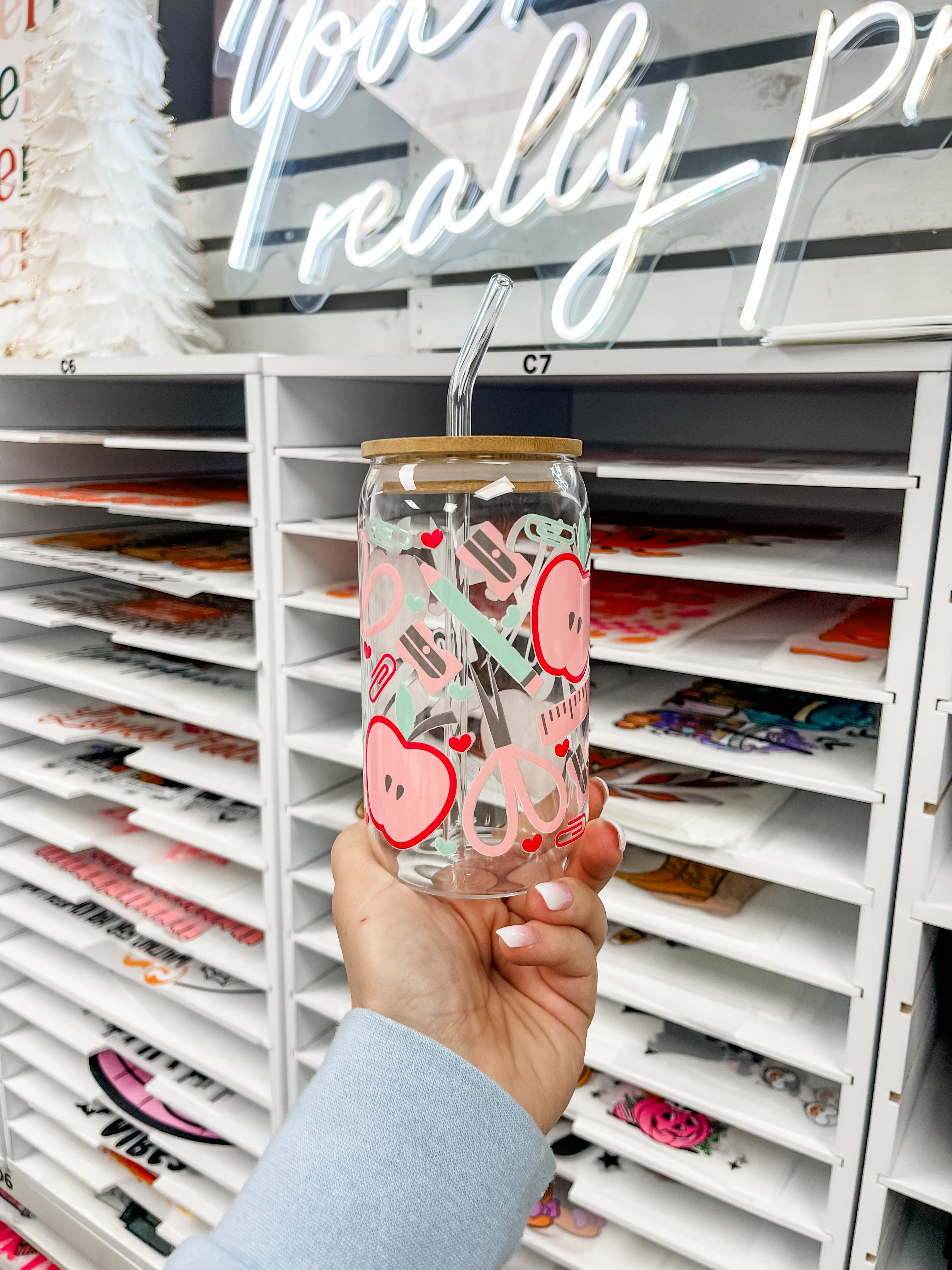 Teacher Supplies Iced Coffee Glass