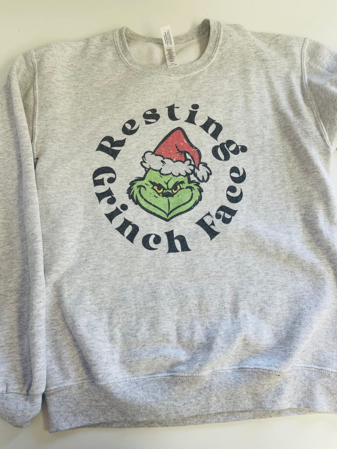 Resting Grinch Face - SMALL ASH UNISEX CREW
