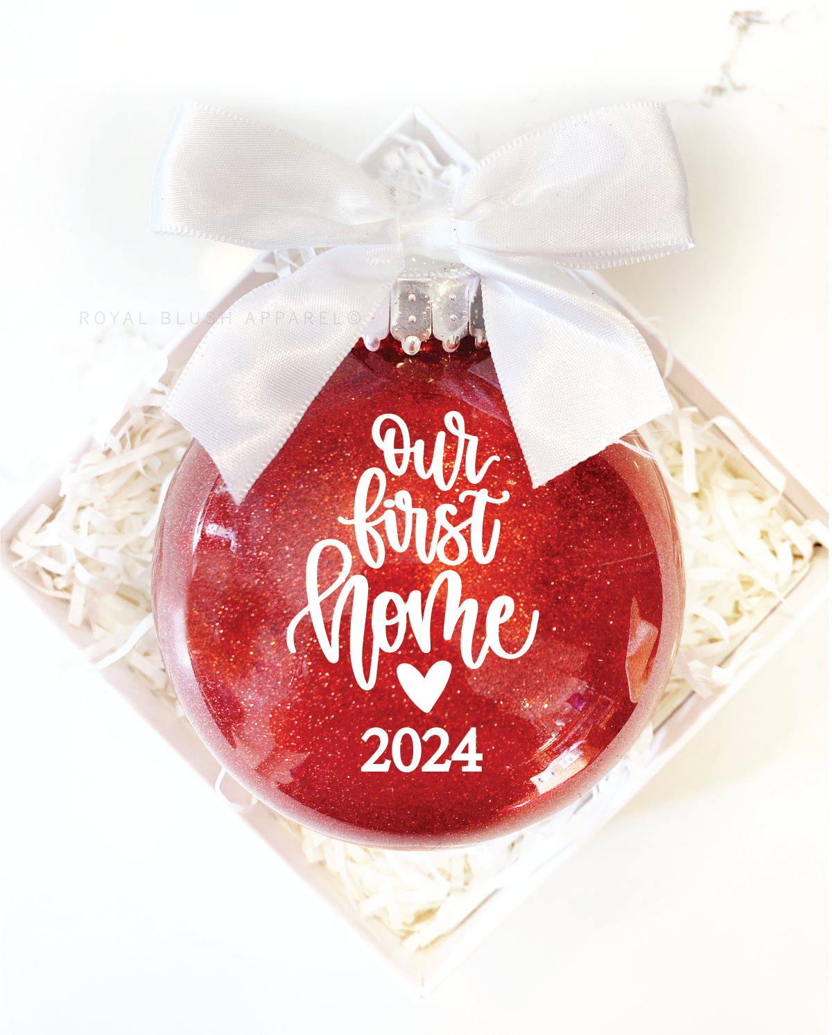 Our First Home 2024 Glitter Ornament