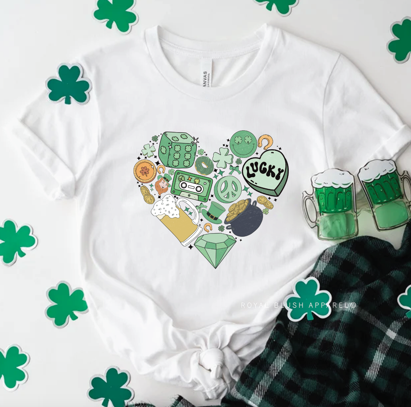 St Pats Heart Relaxed Unisex T-shirt