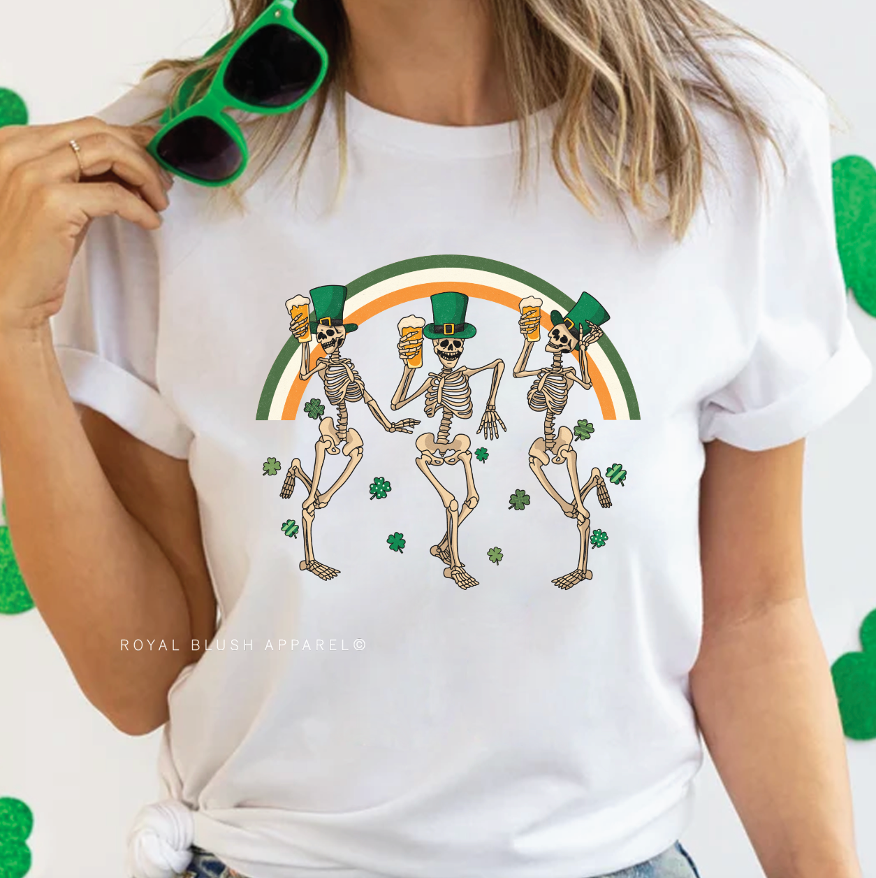 Drinking Skeletons Relaxed Unisex T-shirt