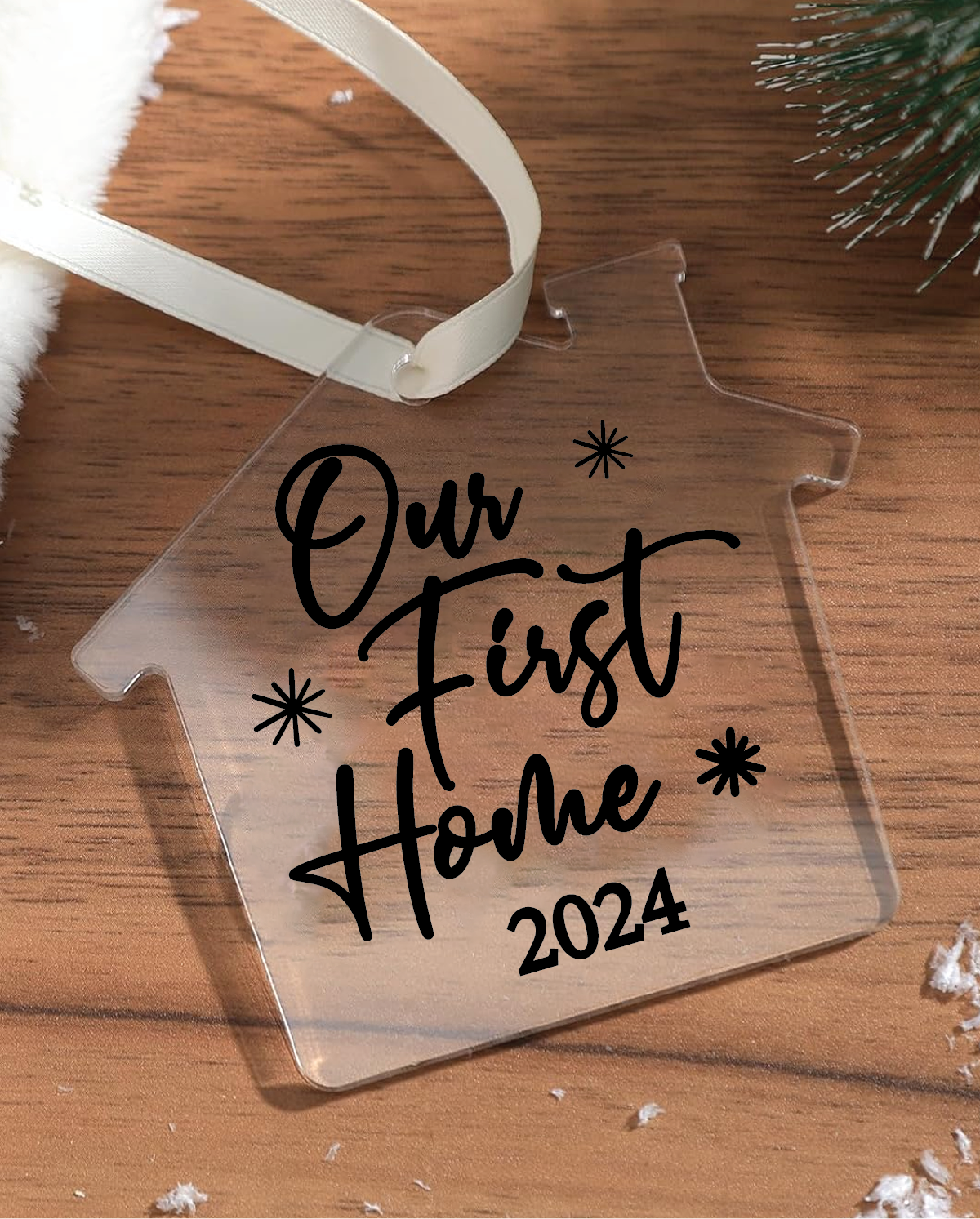 Our First Home 2024 Acrylic House Ornament