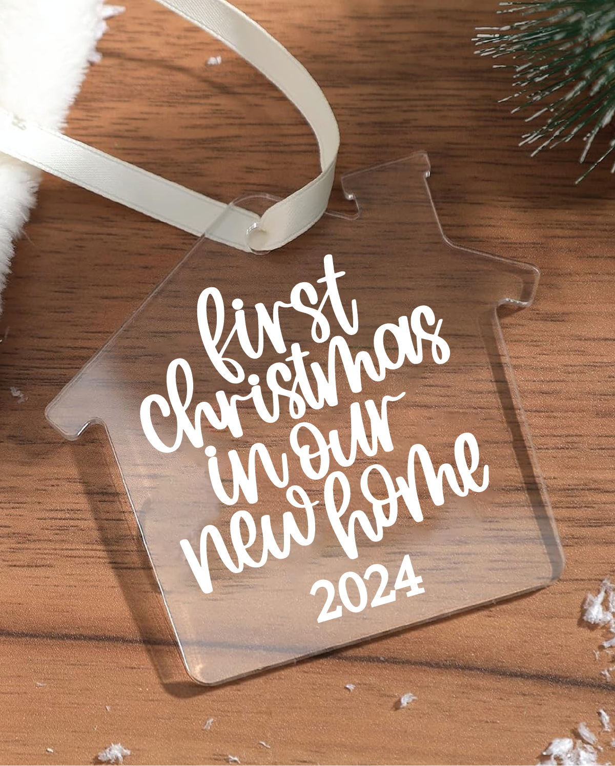 First Christmas In Our New Home EST 2024 Acrylic House Ornament