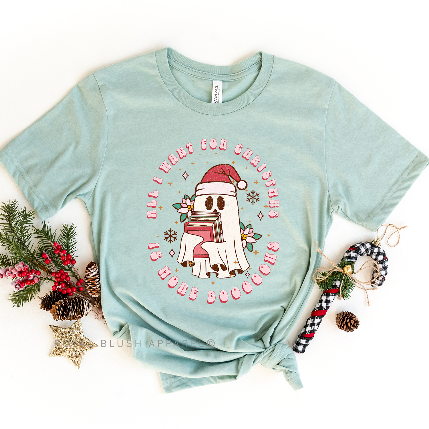 All I Want For Christmas Is More Boooooks Relaxed Unisex T-shirt