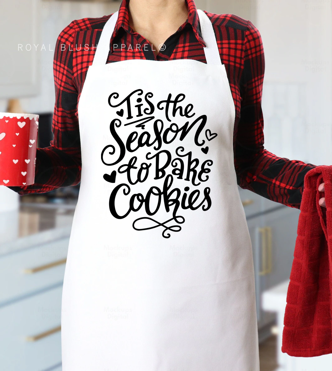 Tis The Season To Bake Cookies Apron