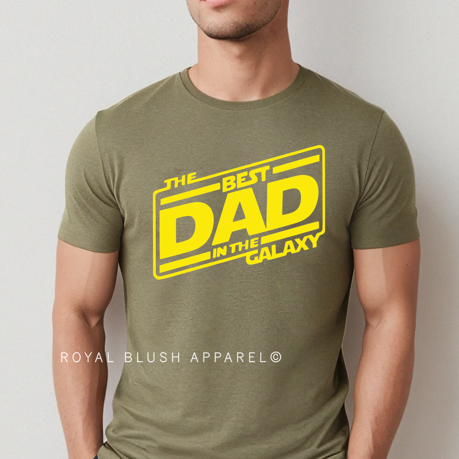 Meilleur père dans la galaxie T-shirt unisexe décontracté