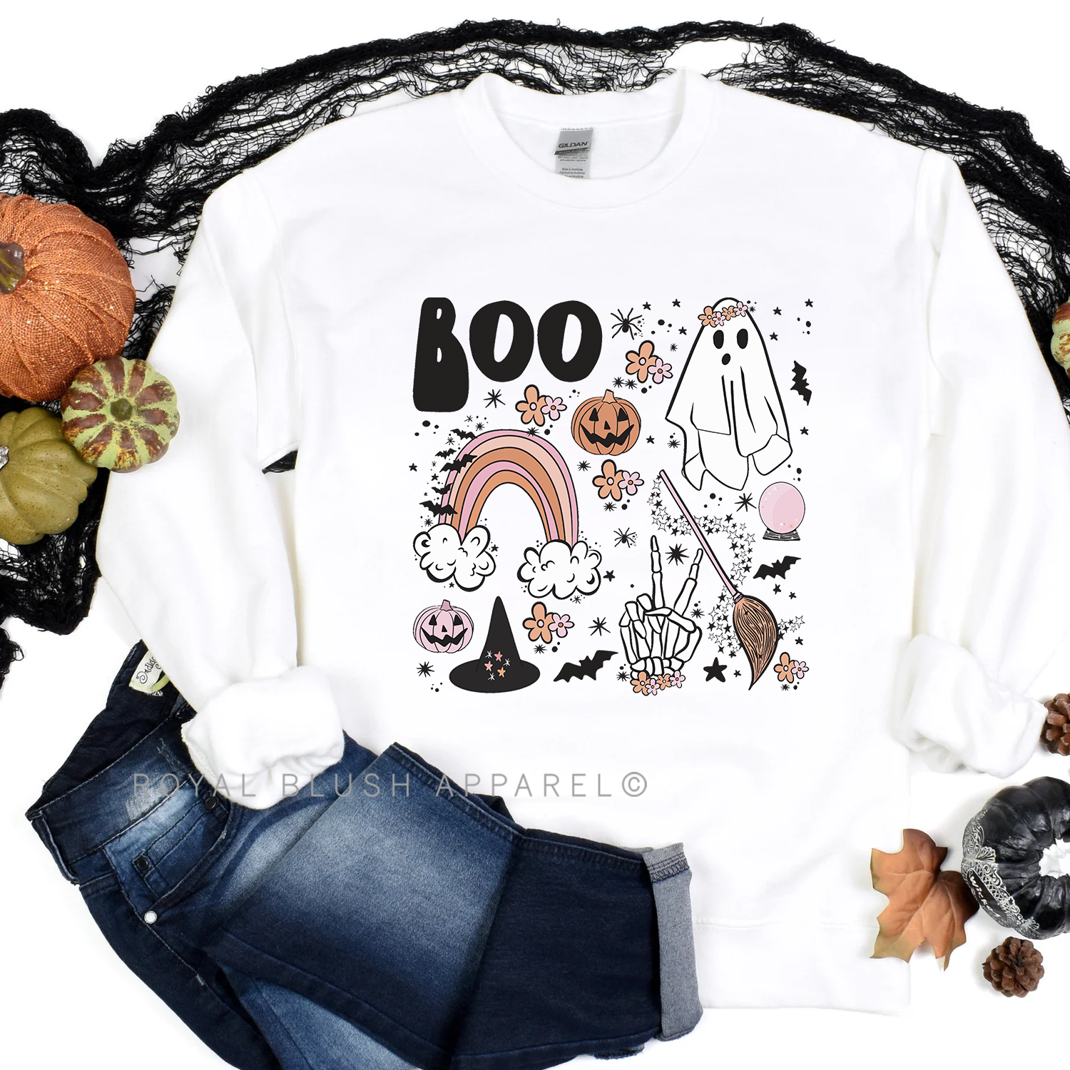 Boo Square Sweatshirt