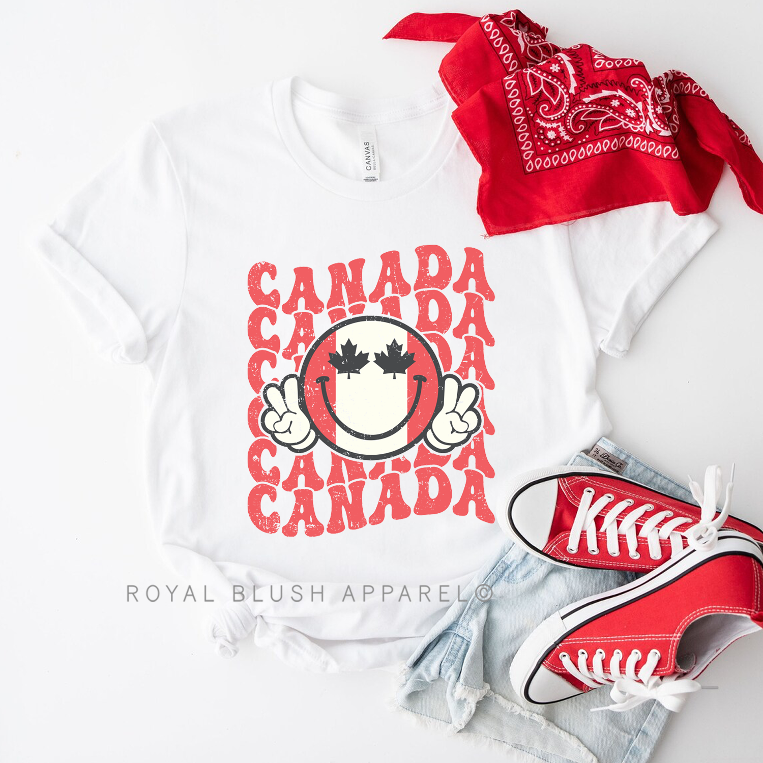 Retro Canada Relaxed Unisex T-shirt