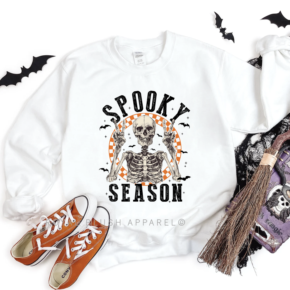 Checkered Spooky Season Sweatshirt