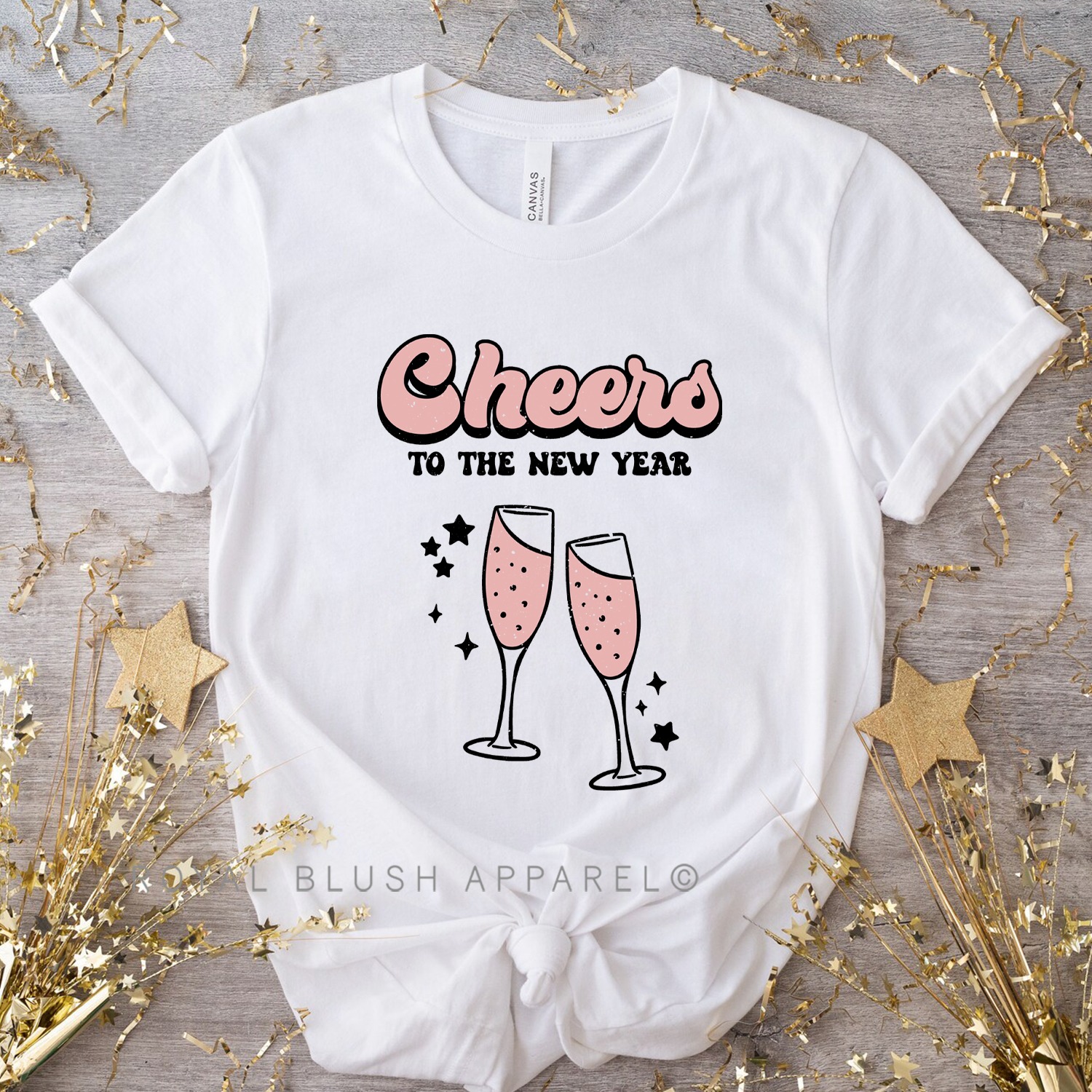 Cheers To The New Year Relaxed Unisex T-shirt