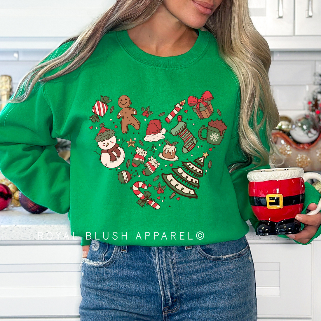 Christmas Heart Sweatshirt