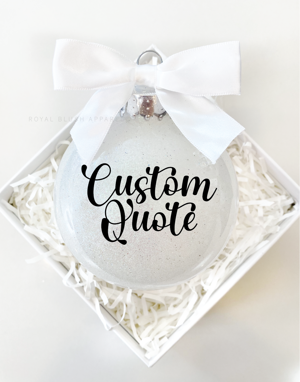 Custom Glitter Ornament