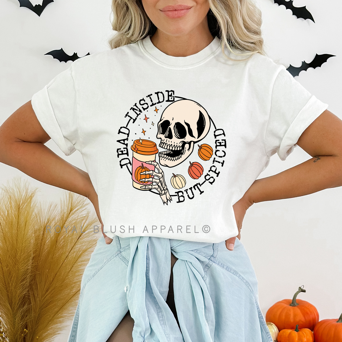 Dead Inside But Spiced Relaxed Unisex T-shirt