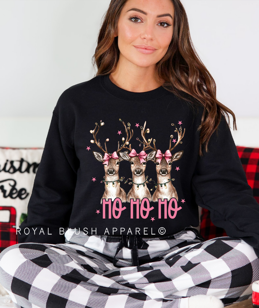 Deer Ho Ho Ho Sweatshirt