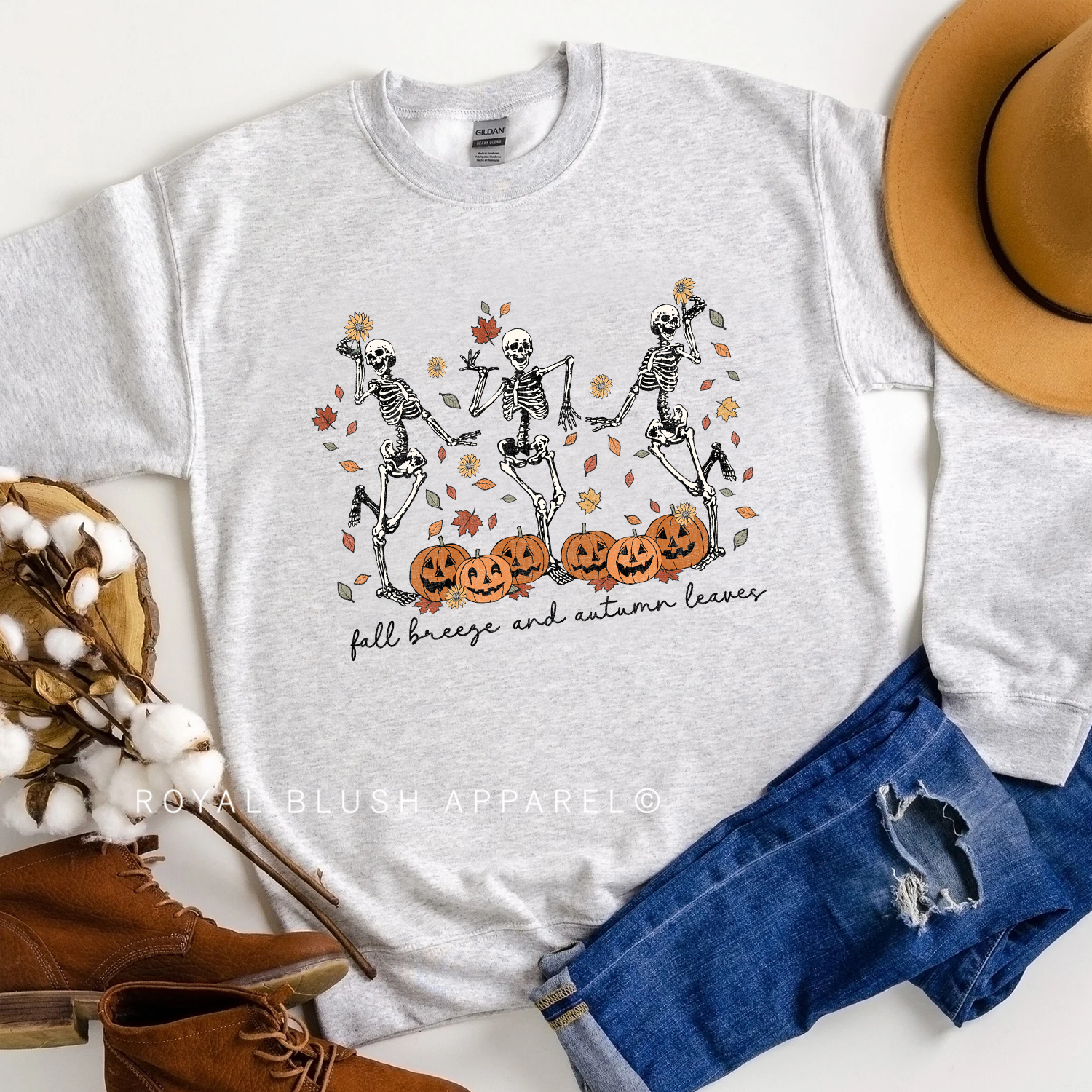 Fall Breeze And Autumn Leaves Sweatshirt