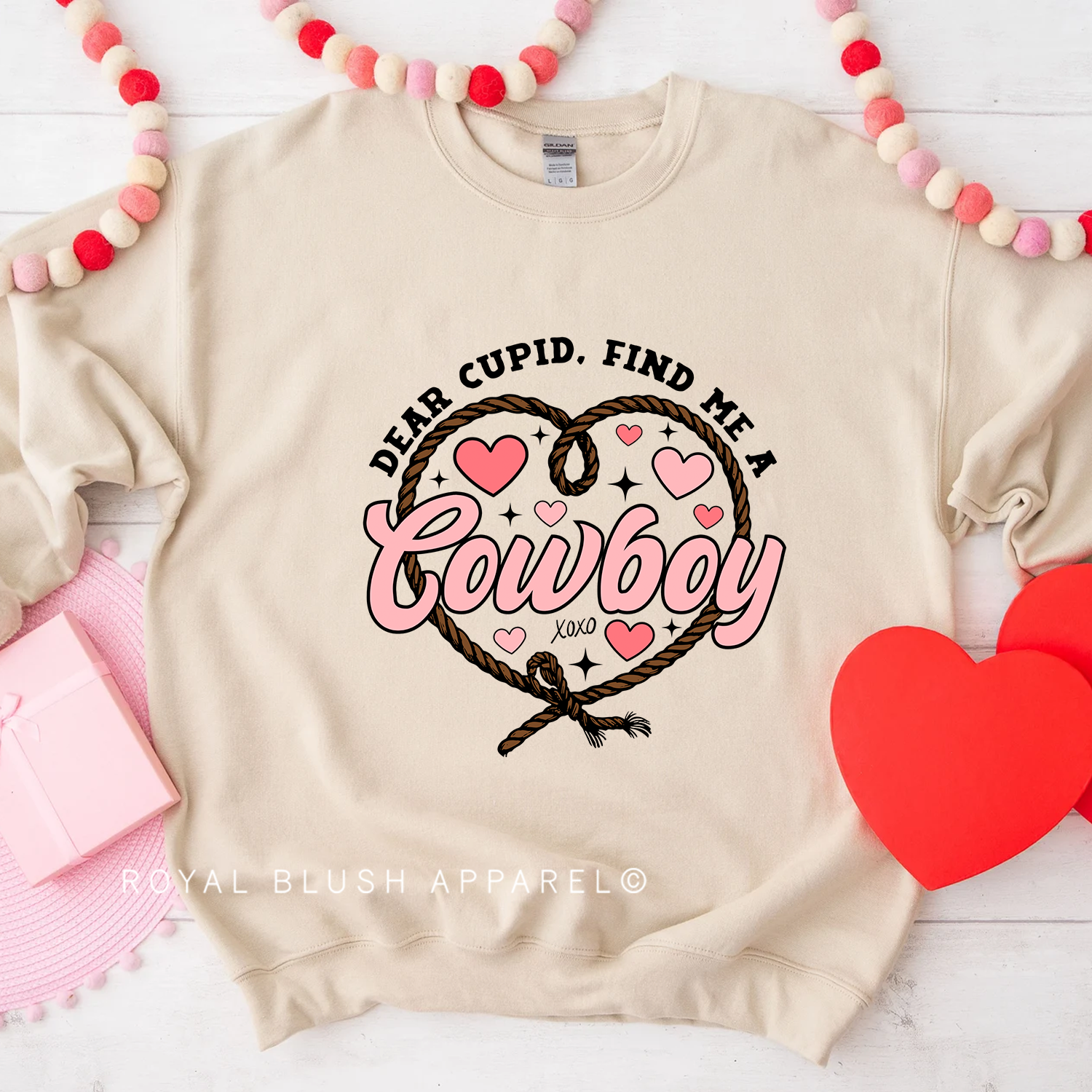 Dear Cupid, Find Me A Cowboy Sweatshirt