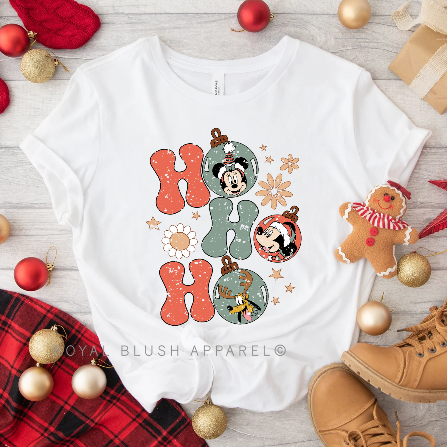 Flower Ho Ho Ho Relaxed Unisex T-shirt