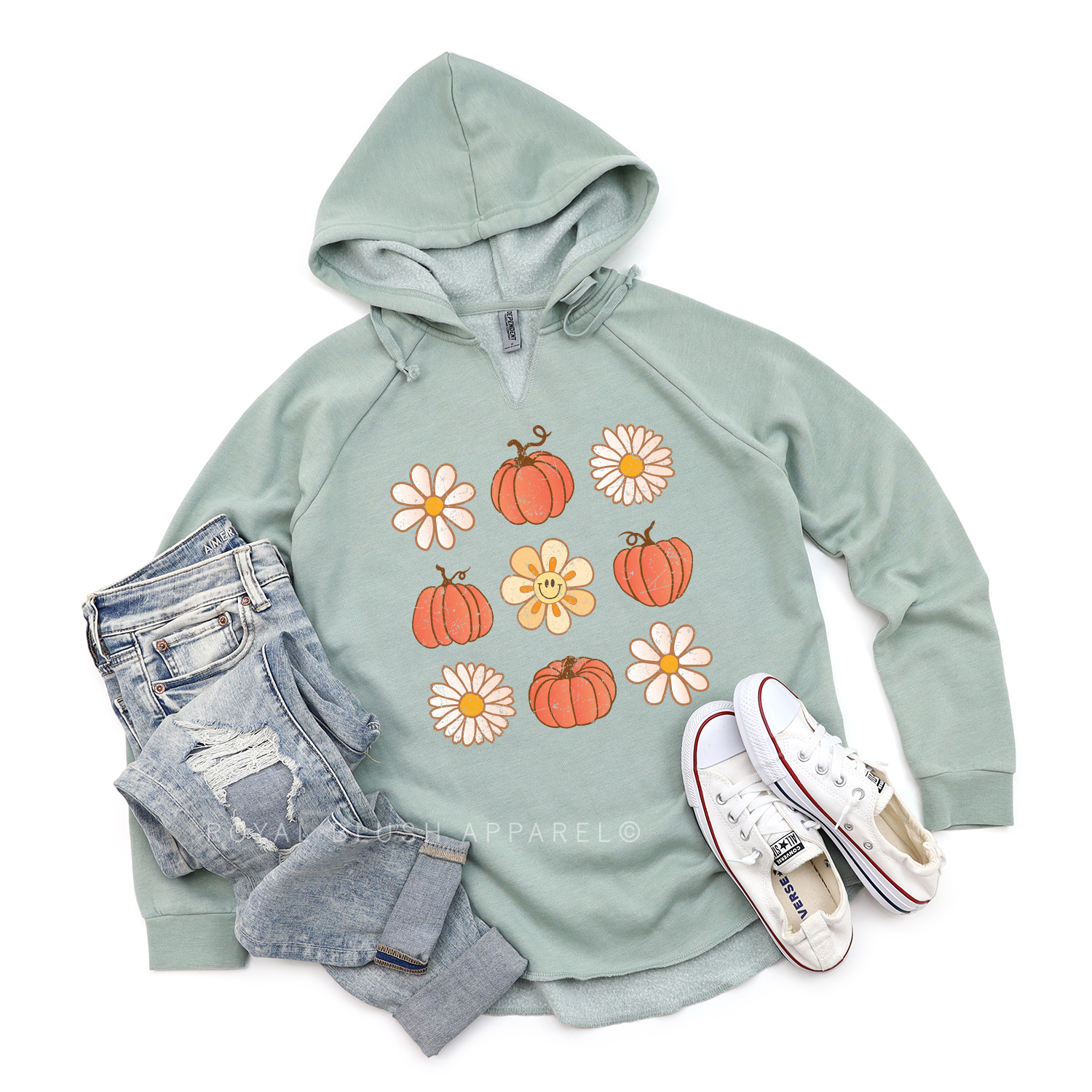 Flower Pumpkins Independent Hoodie