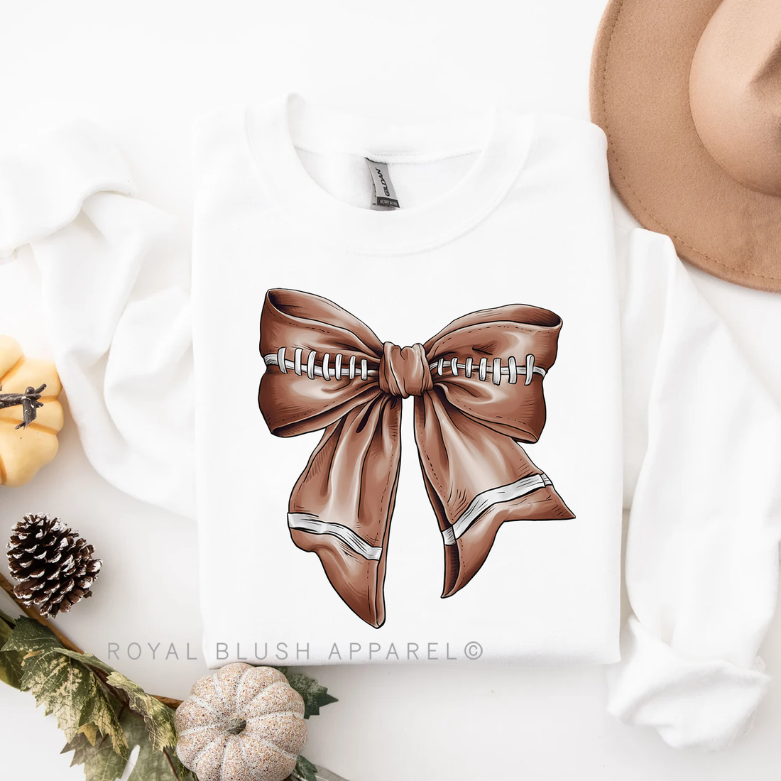 Football Bow Sweatshirt