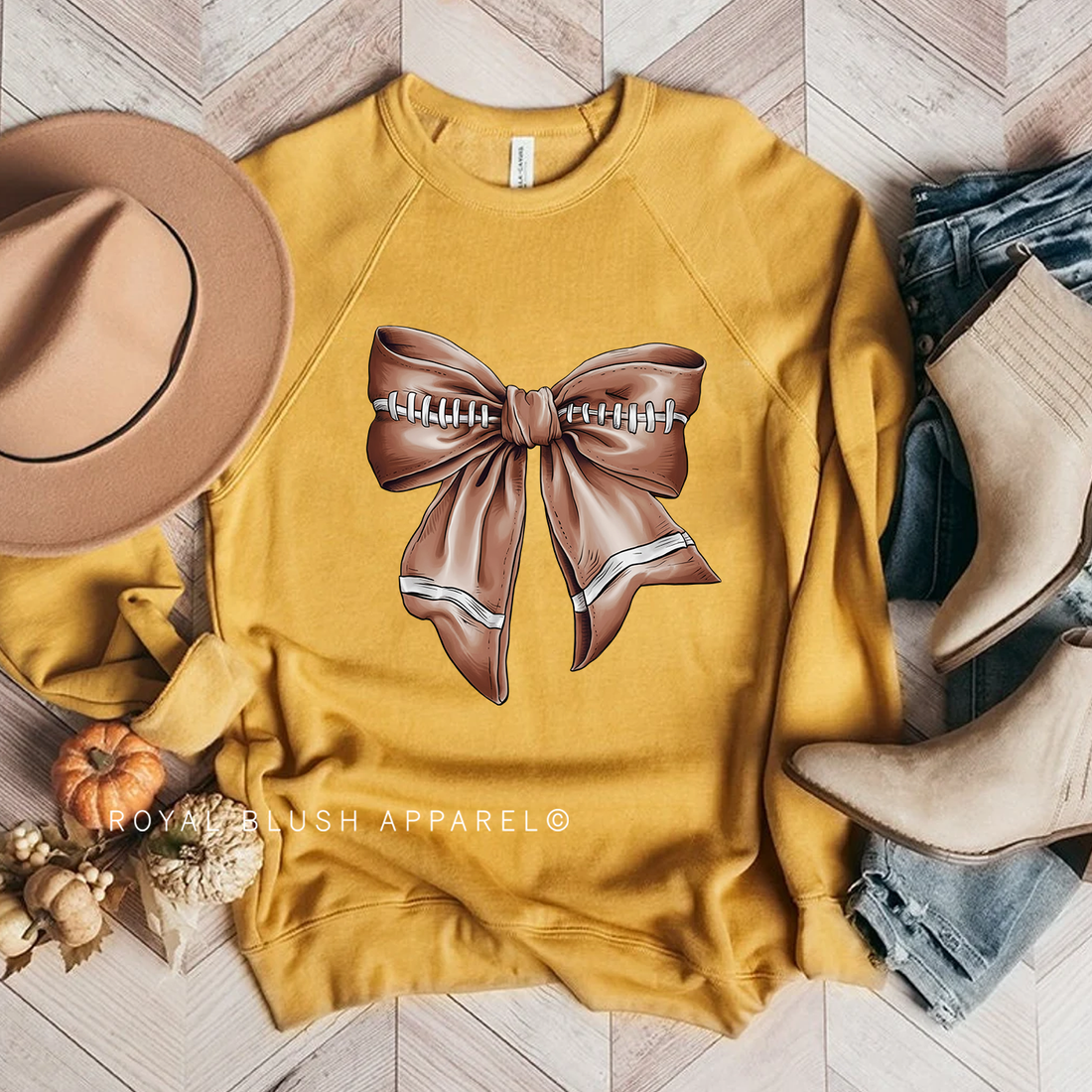 Football Bow Babe Crewneck