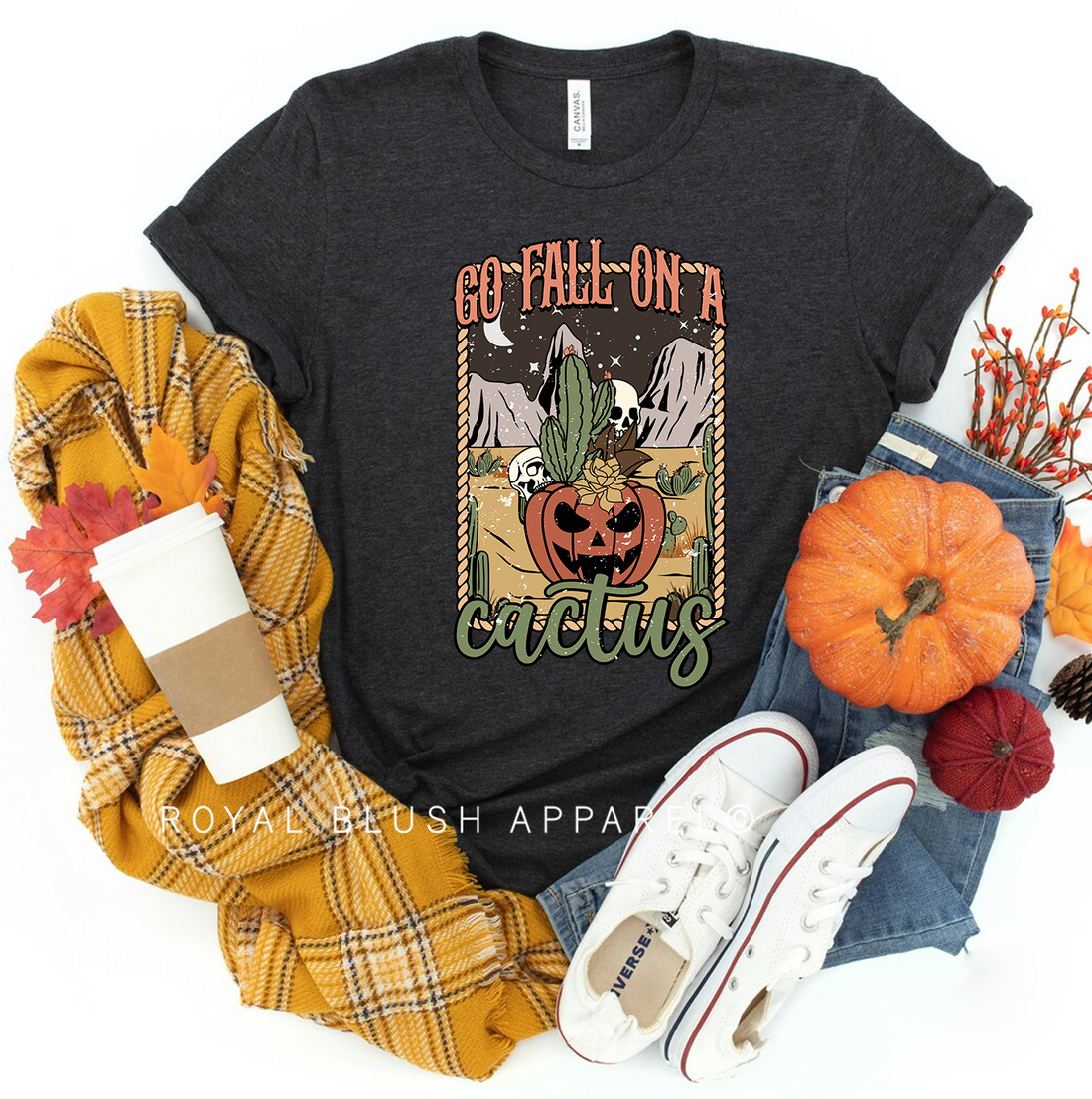 Go Fall On A Cactus Relaxed Unisex T-shirt