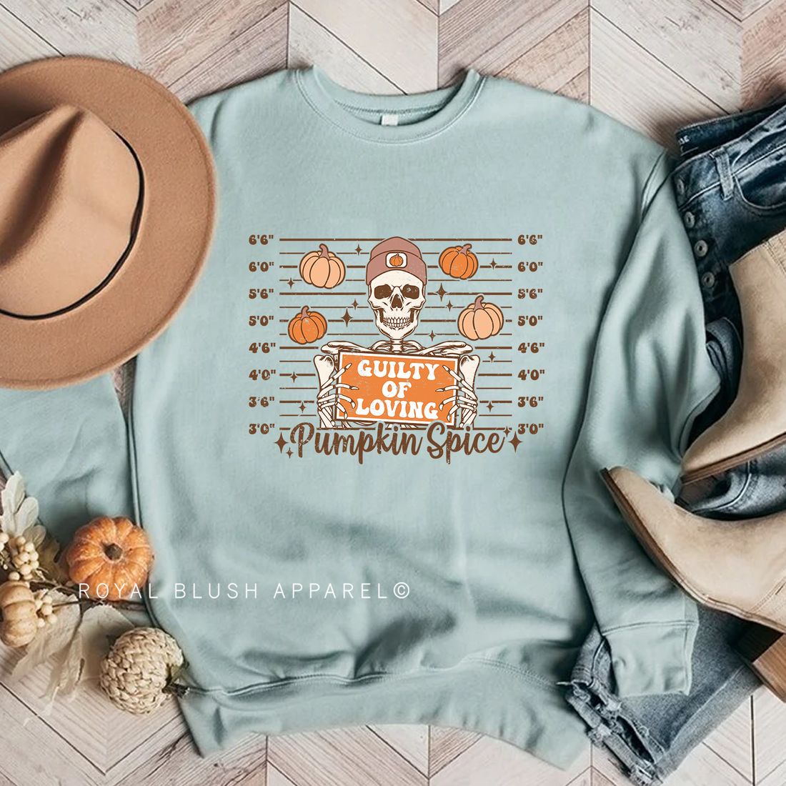 Guilty Of Loving Pumpkin Spice Babe Crewneck