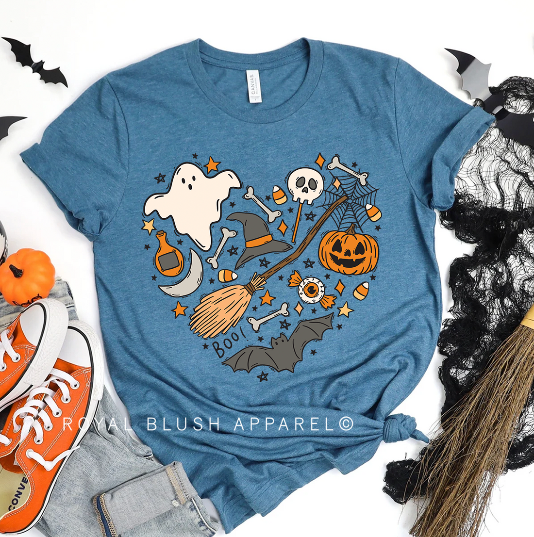 Halloween Heart Relaxed Unisex T-shirt