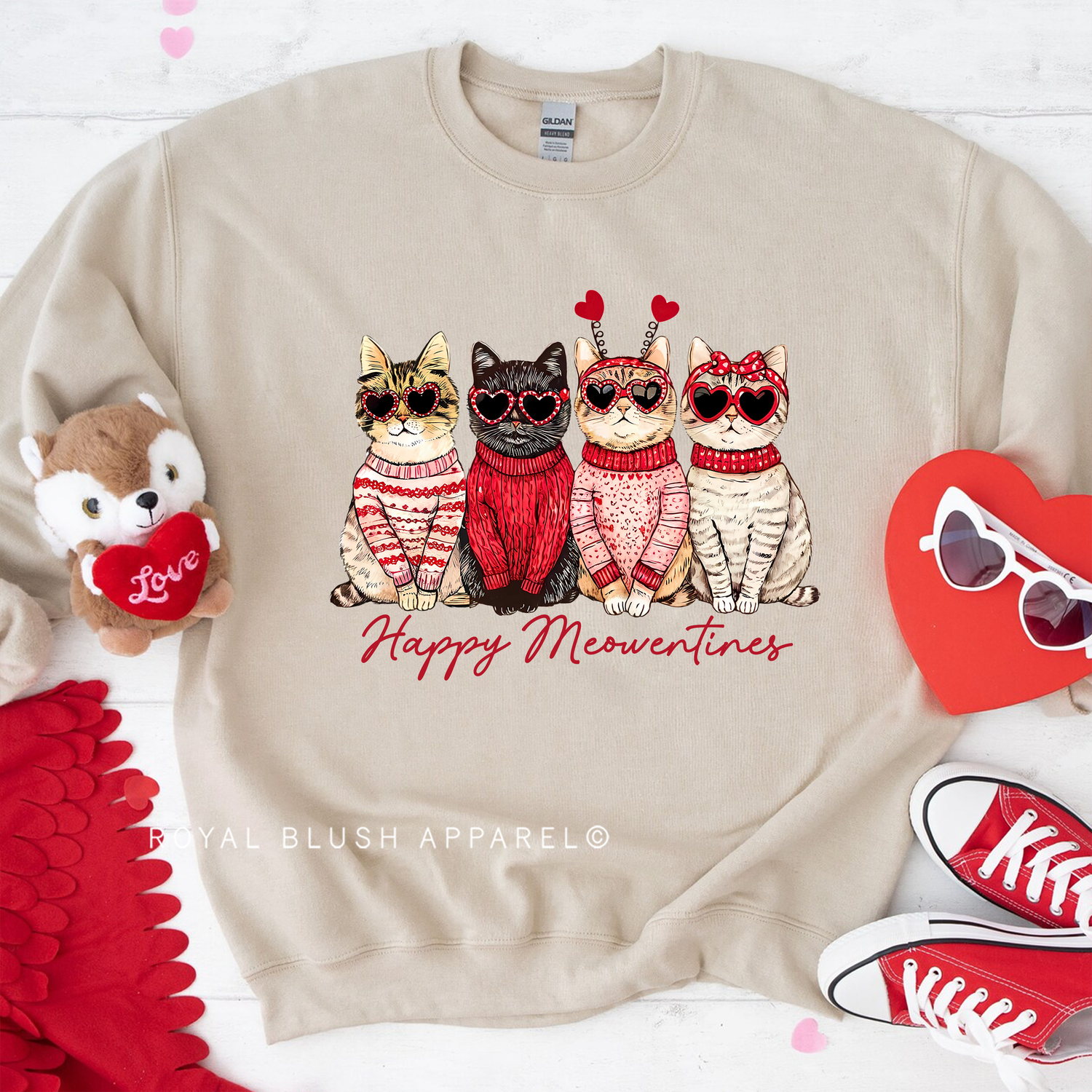 Happy Meowentines Sweatshirt