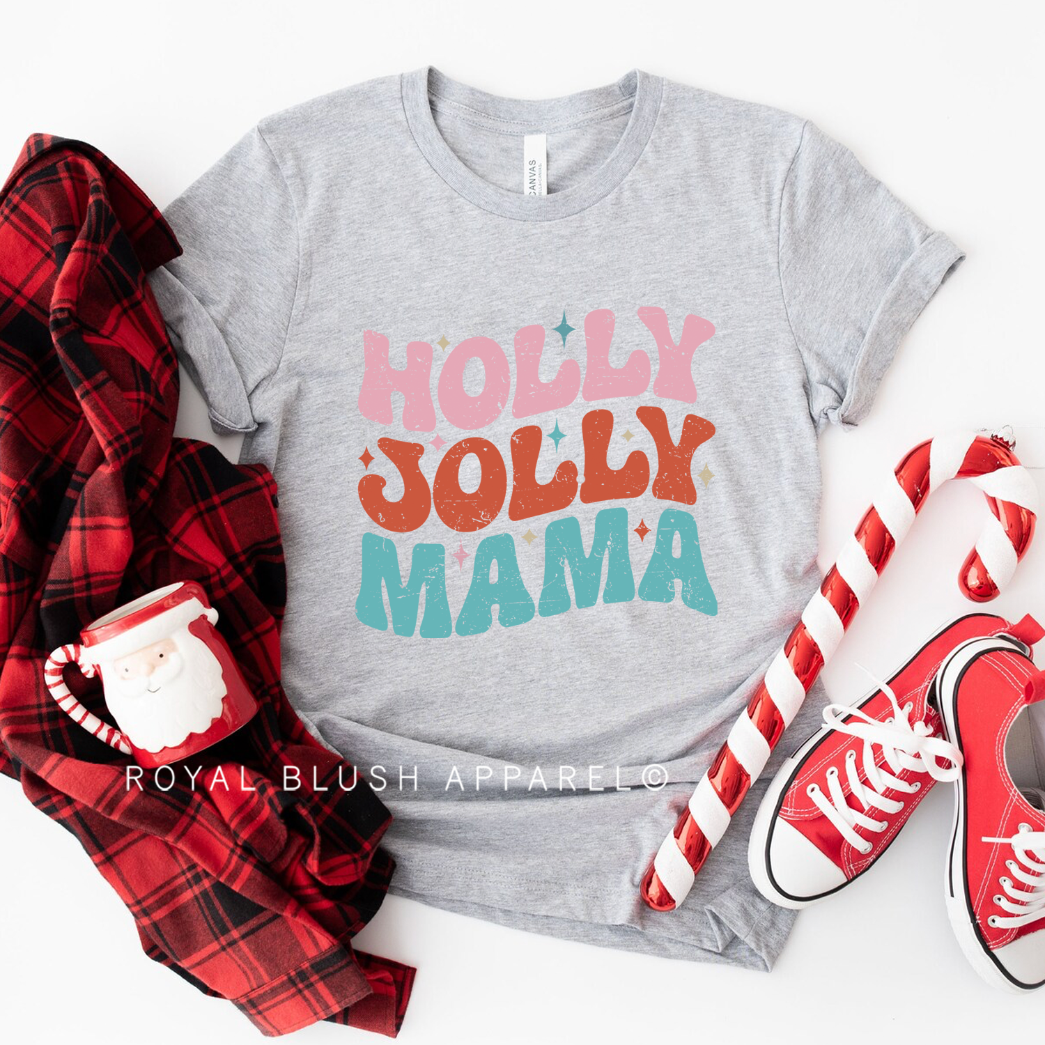 Holly Jolly Mama Relaxed Unisex T-shirt