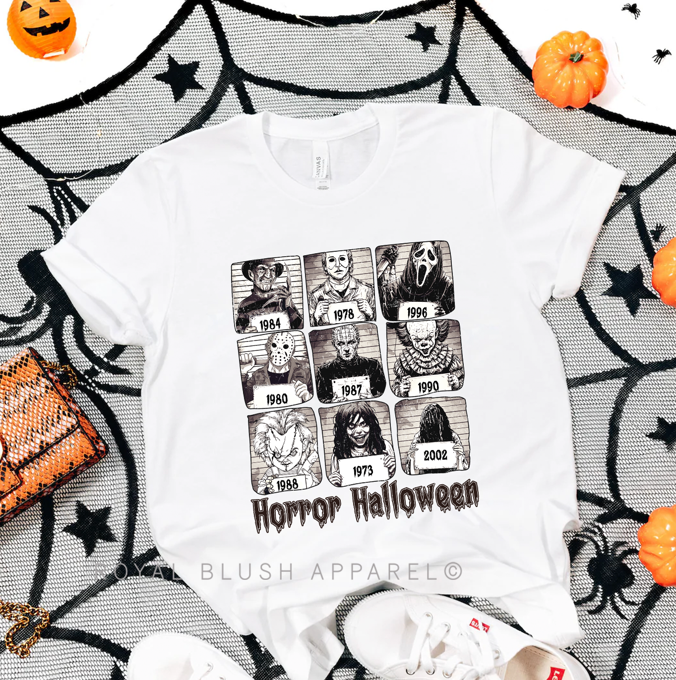 Horror Halloween Mugshot Relaxed Unisex T-shirt