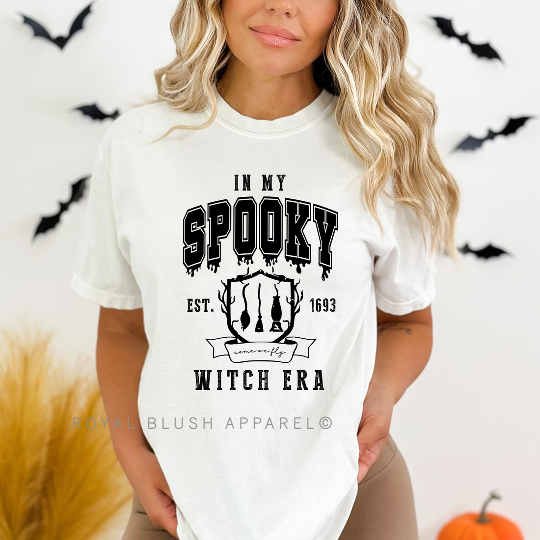 Dans mon Spooky Witch Era T-shirt unisexe décontracté