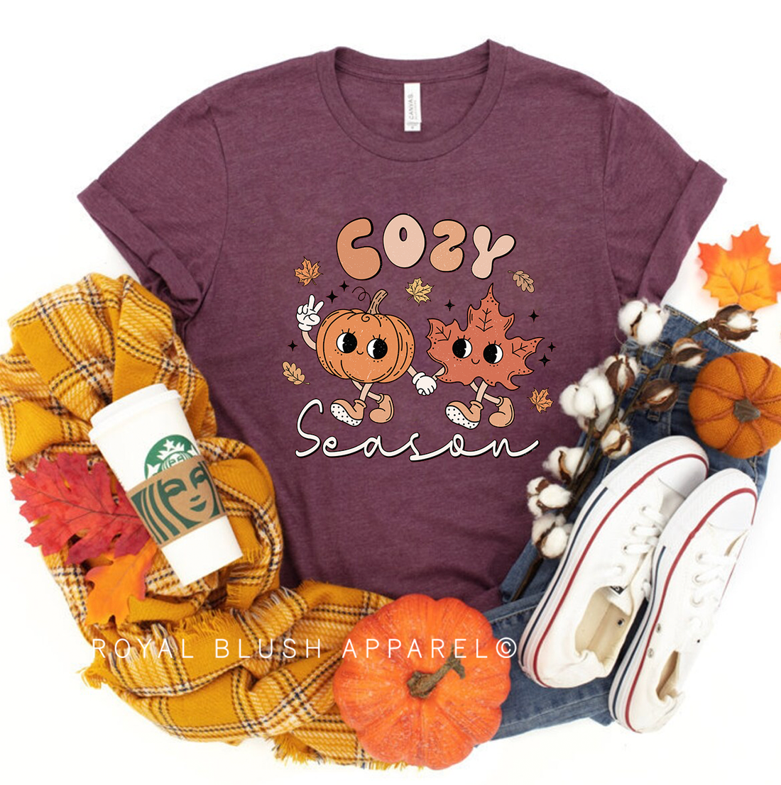 Leaf Cozy Season Relaxed Unisex T-shirt