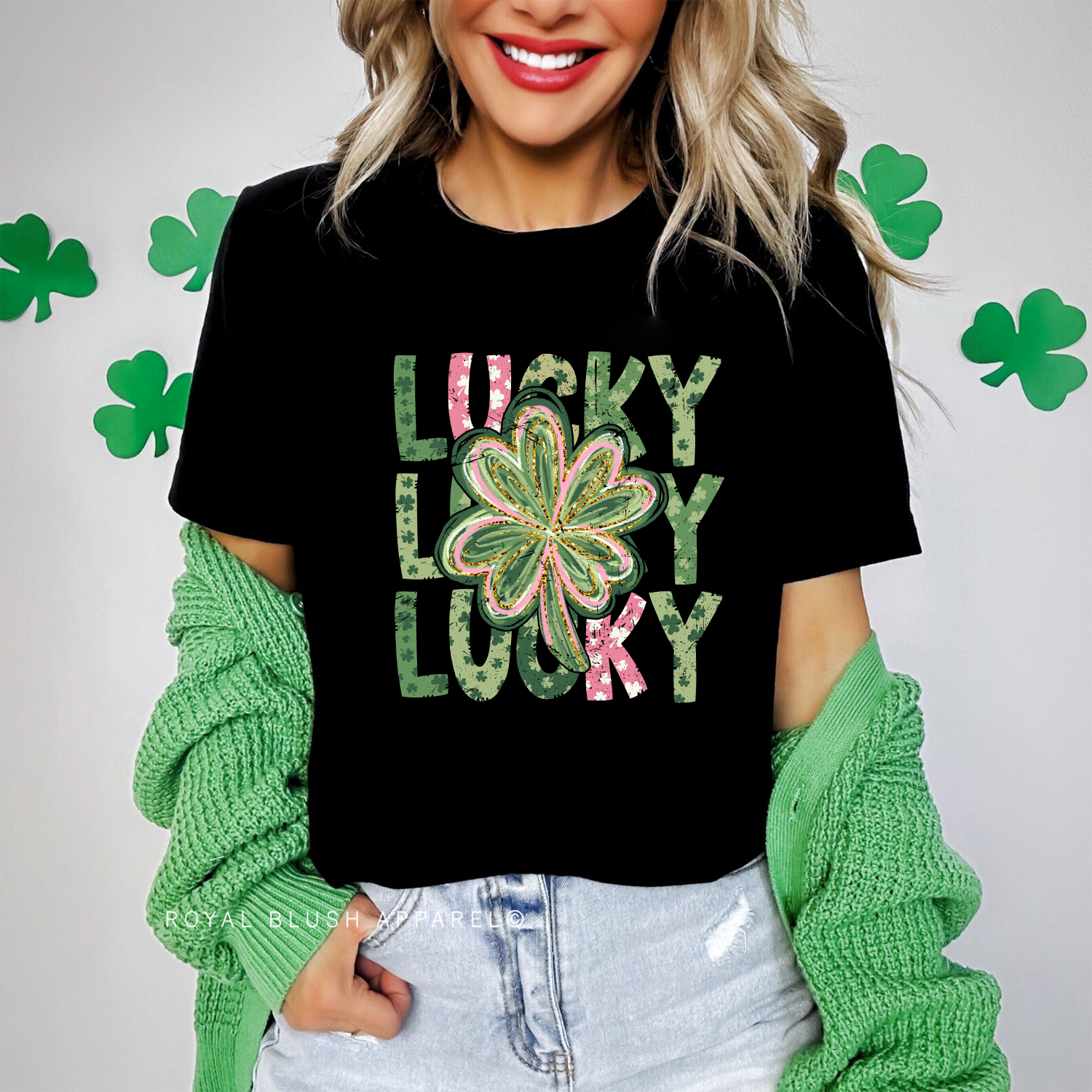 Lucky Shamrock Relaxed Unisex T-shirt