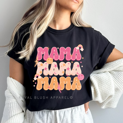 Stars Mama X3 T-shirt unisexe décontracté