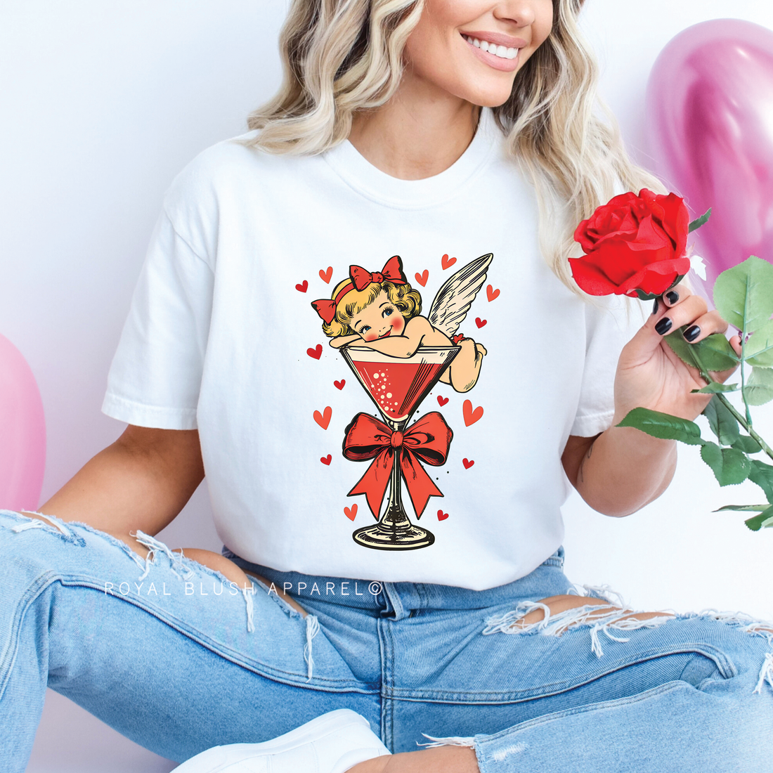 Martini Cupid Relaxed Unisex T-shirt