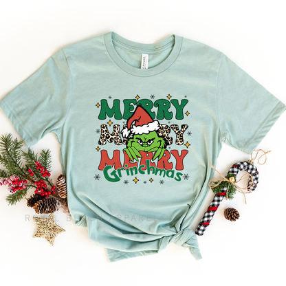 Merry X3 Grinchmas Relaxed Unisex T-shirt