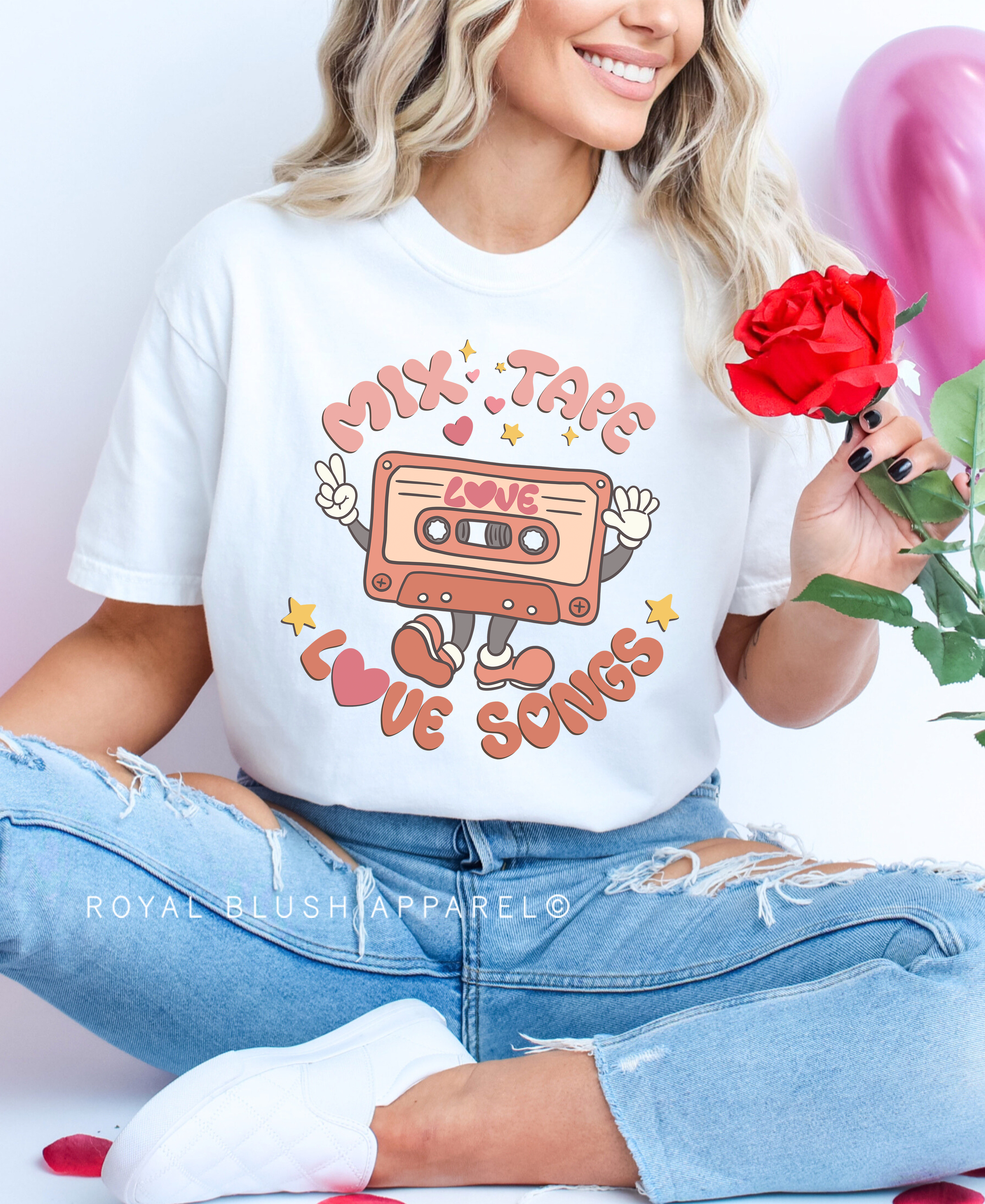 Mix Tape Love Songs Relaxed Unisex T-shirt