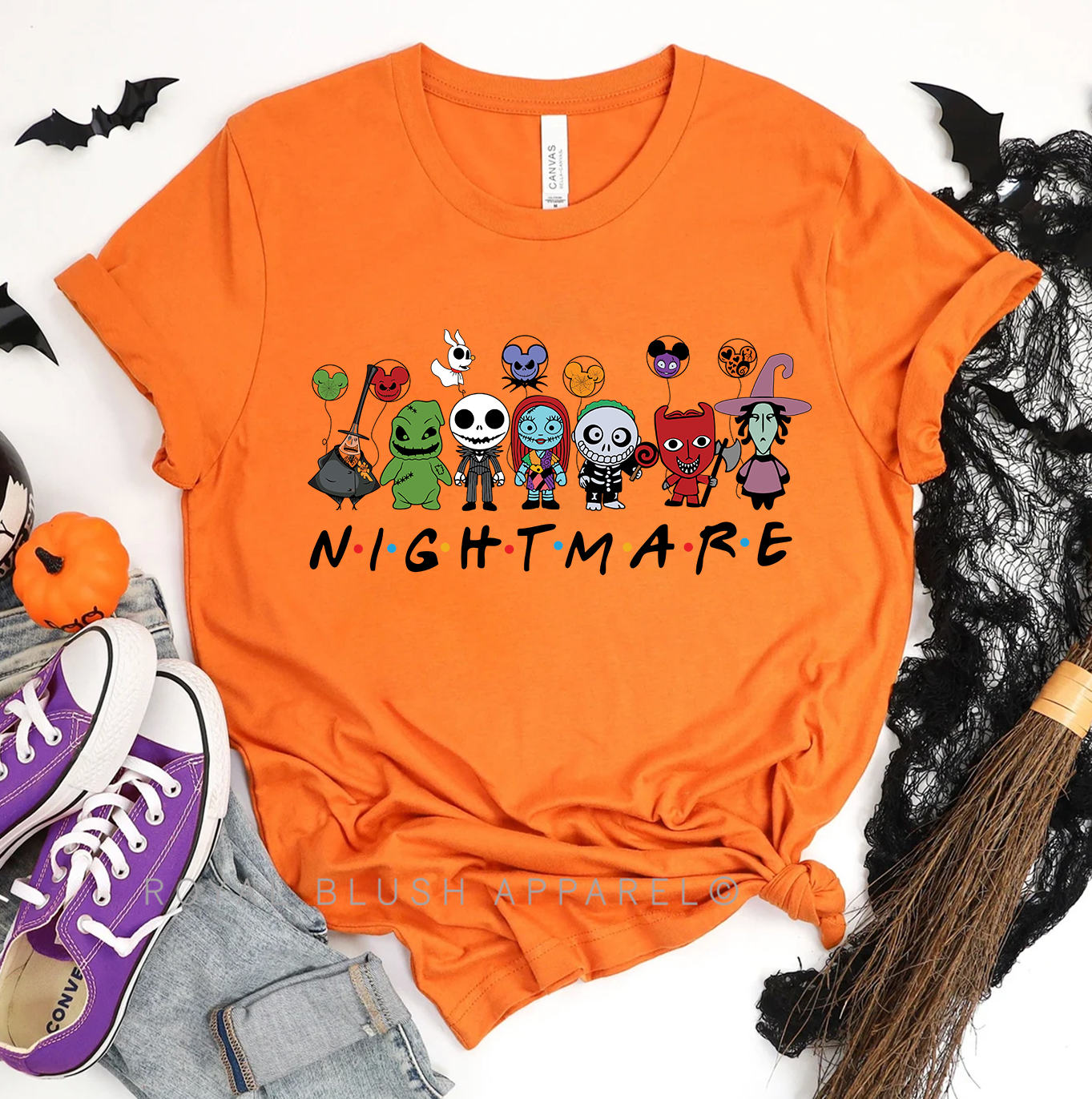 NIGHTMARE FRIENDS T-shirt unisexe décontracté