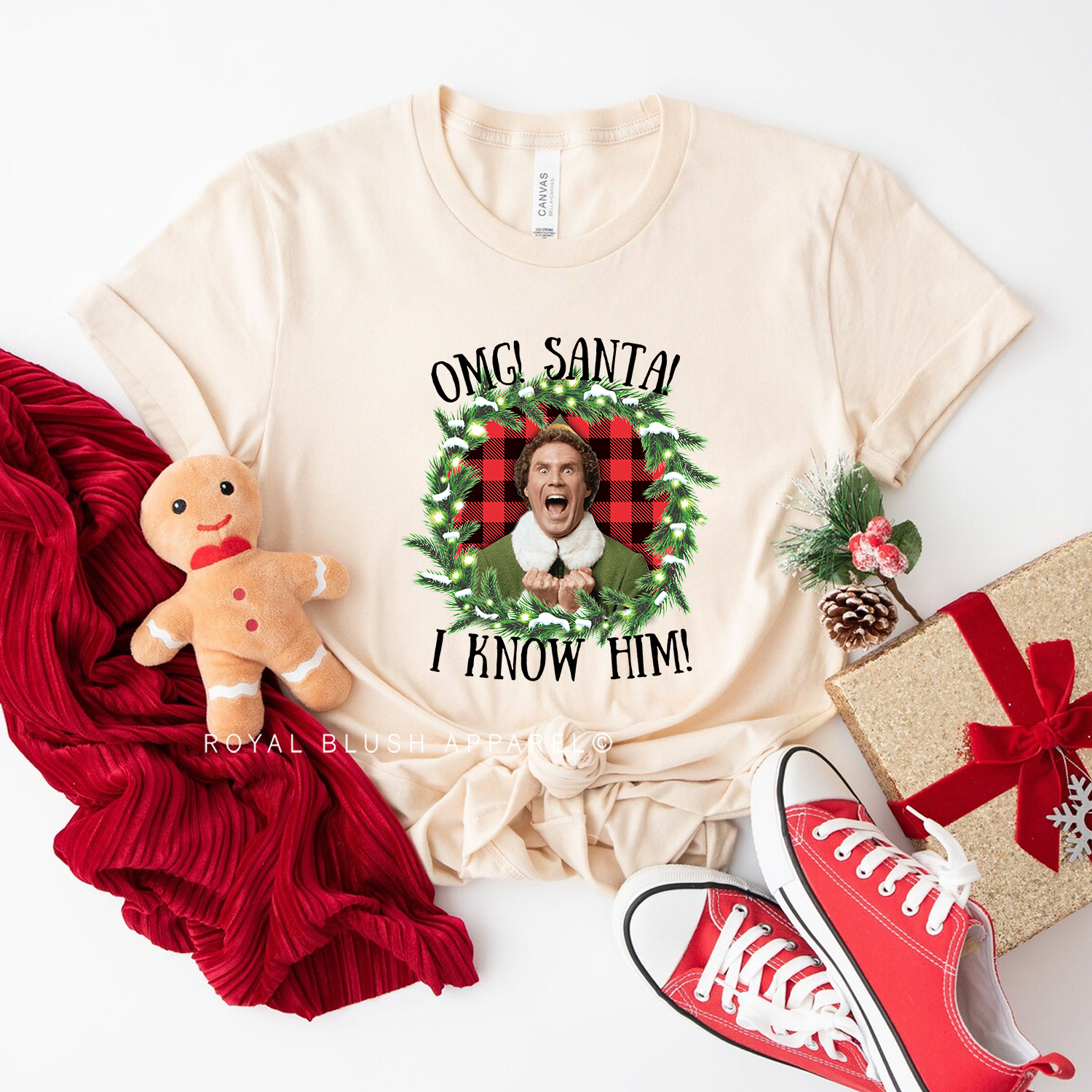 OMG! Santa! I Know Him! Relaxed Unisex T-shirt