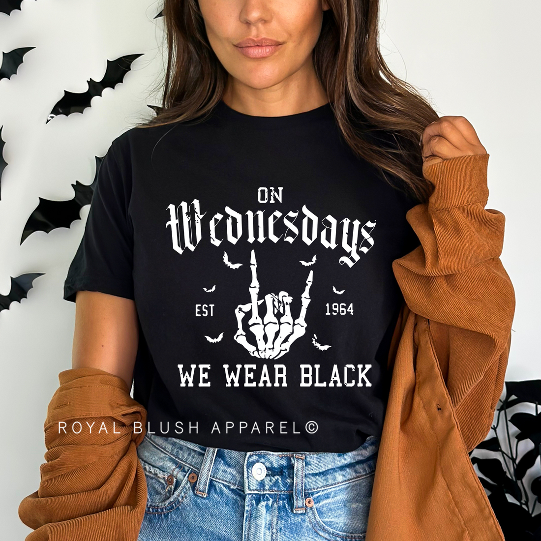 On Wednesdays We Wear Black Relaxed Unisex T-shirt