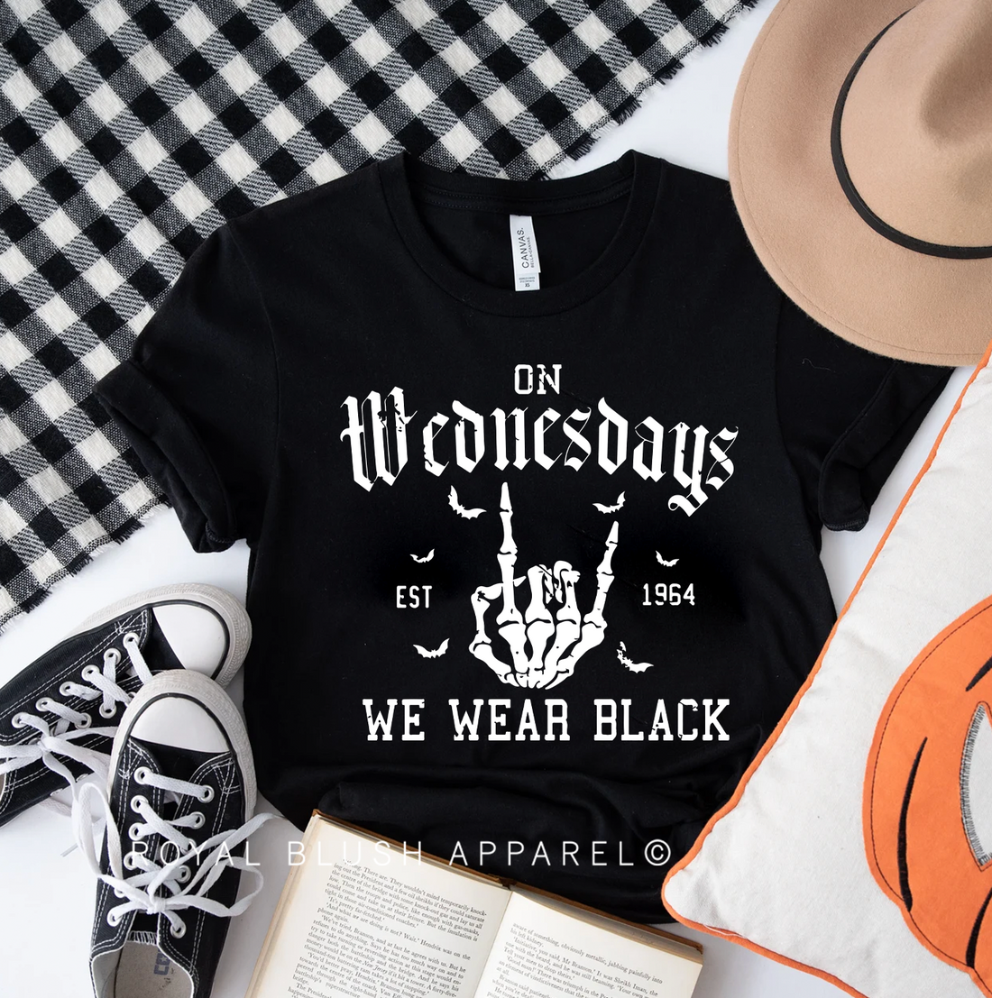 On Wednesdays We Wear Black Relaxed Unisex T-shirt