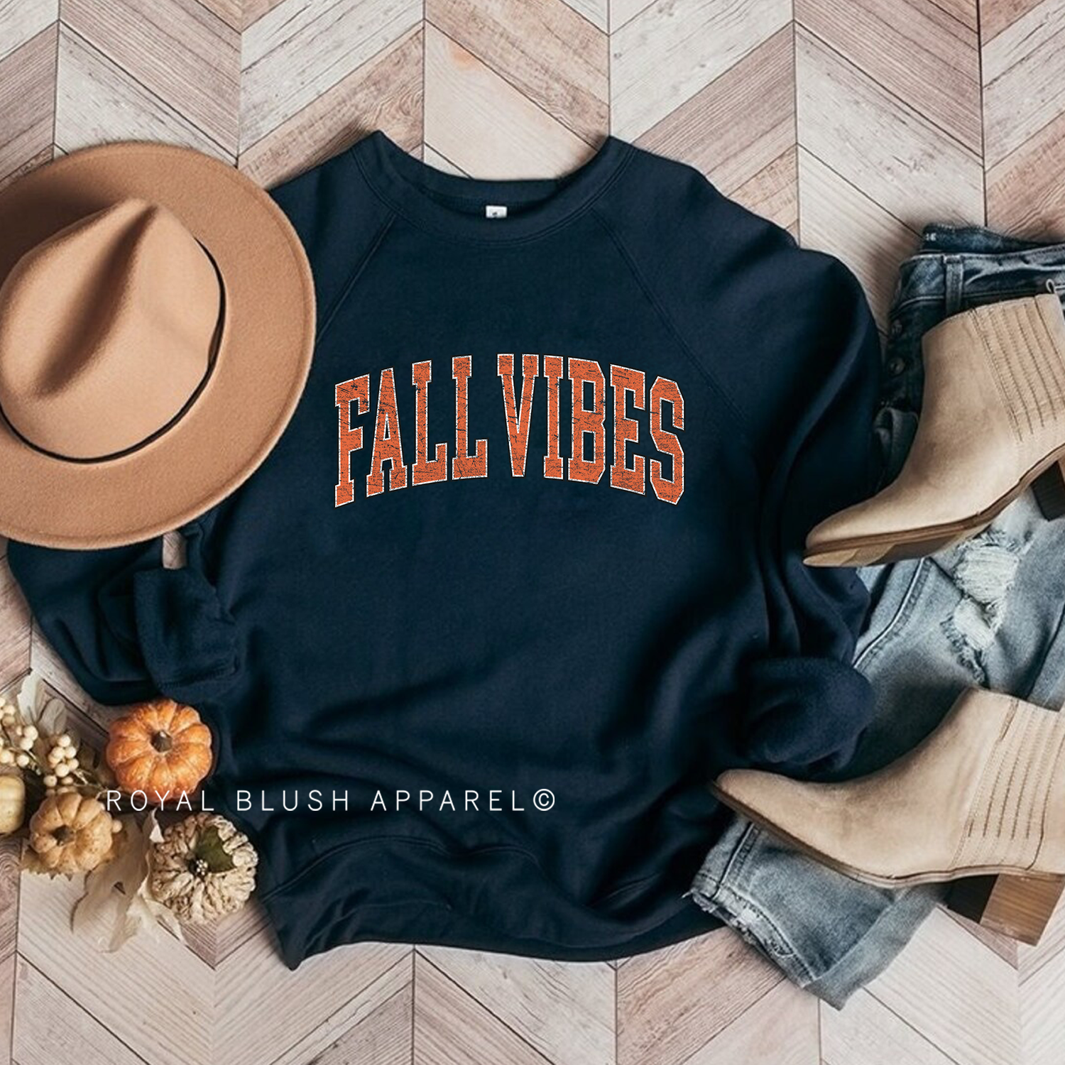 Orange FALL VIBES Babe Crewneck