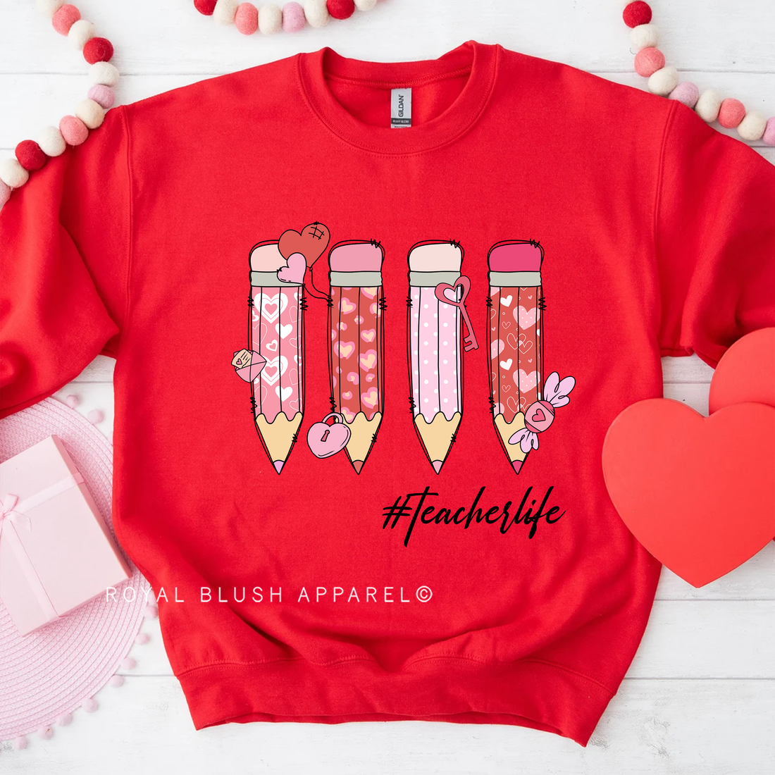 Heart Pencils Sweatshirt