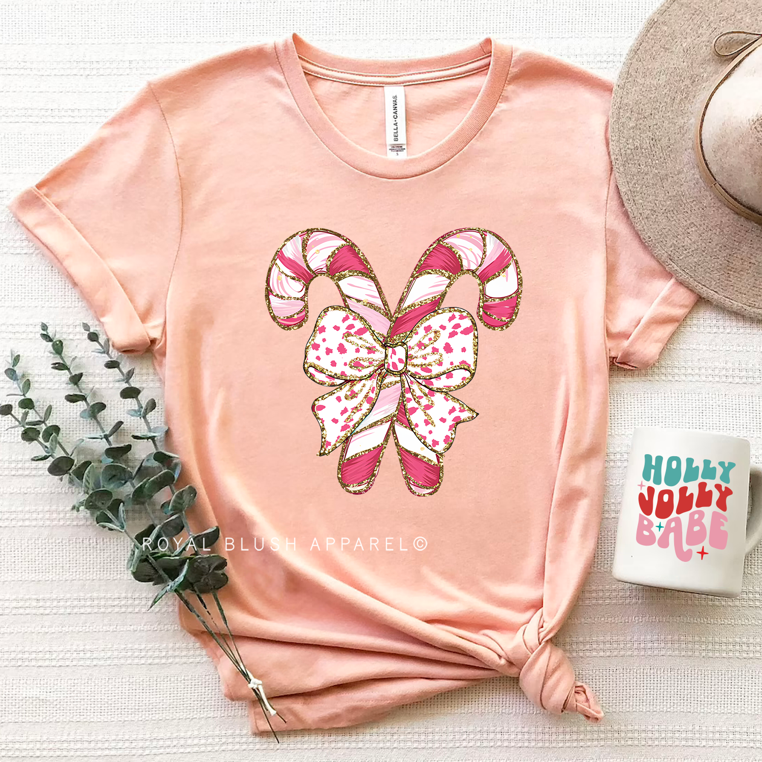 Pink Candy Canes Relaxed Unisex T-shirt